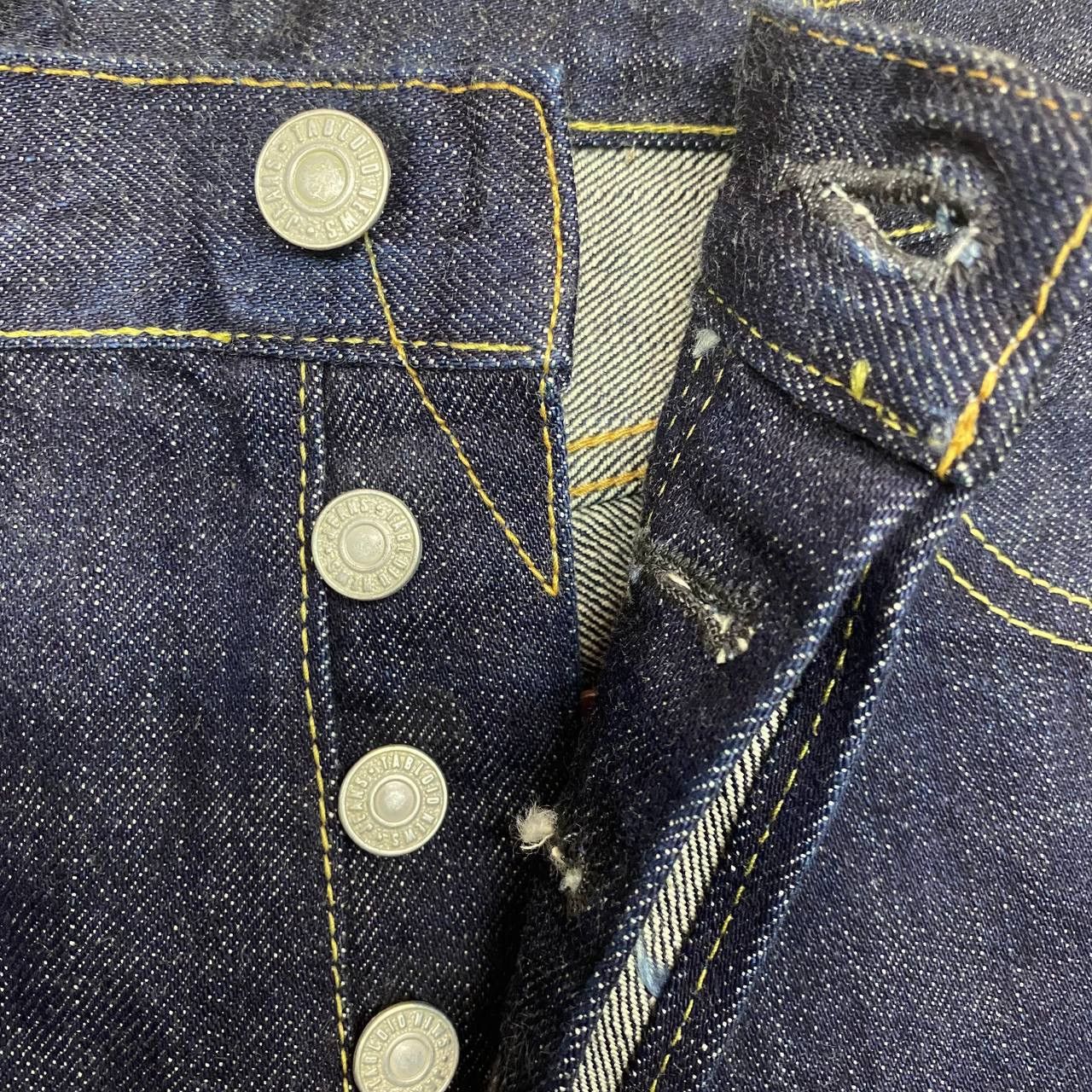 Japanese Brand × Vintage X330 JAPAN TABLOID NEWS SELVEDGE BLUE INDIGO DENIM Size US 31 - 8 Thumbnail