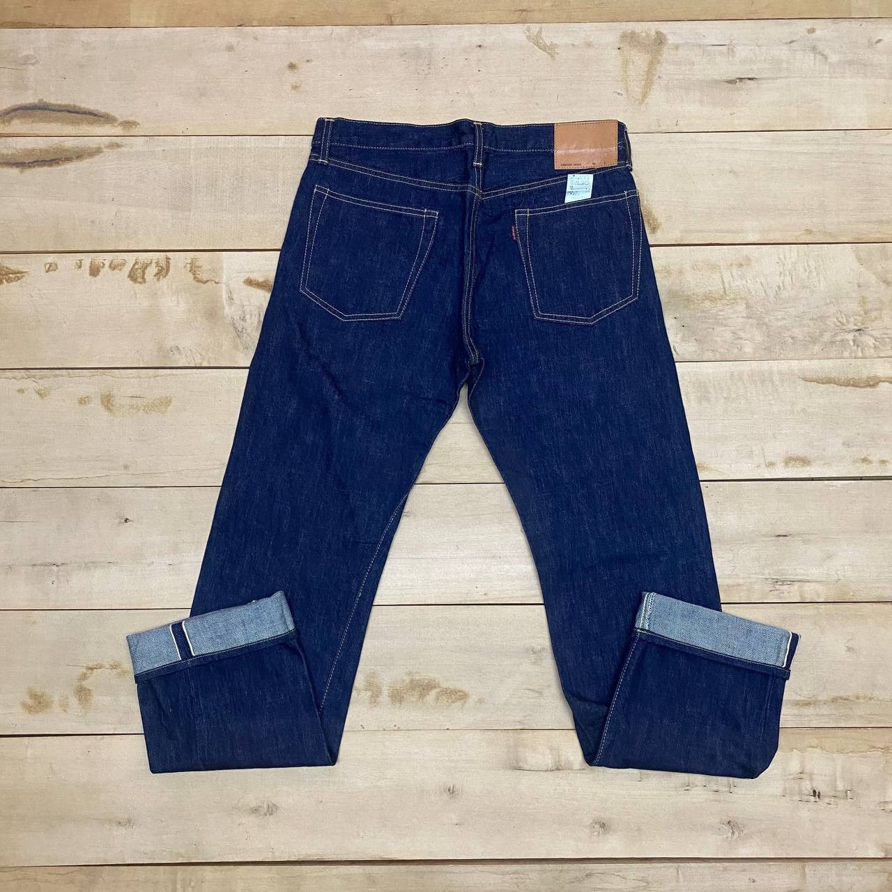 Japanese Brand × Vintage X330 JAPAN TABLOID NEWS SELVEDGE BLUE INDIGO DENIM Size US 31 - 1 Thumbnail
