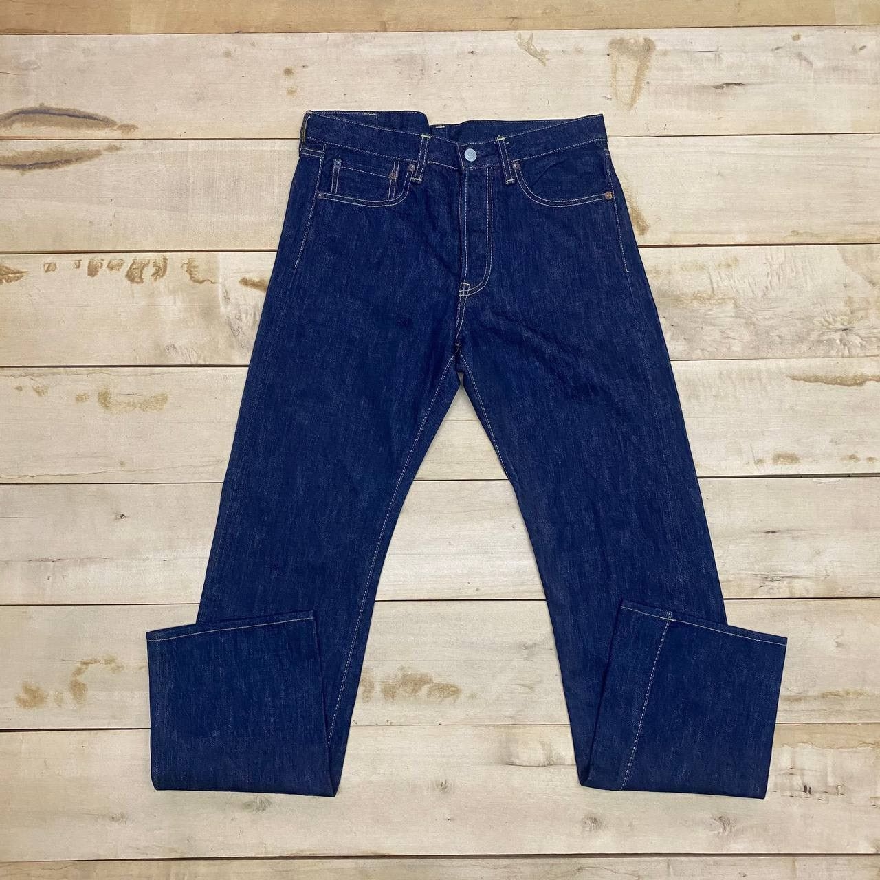 Japanese Brand × Vintage X330 JAPAN TABLOID NEWS SELVEDGE BLUE INDIGO DENIM Size US 31 - 6 Thumbnail