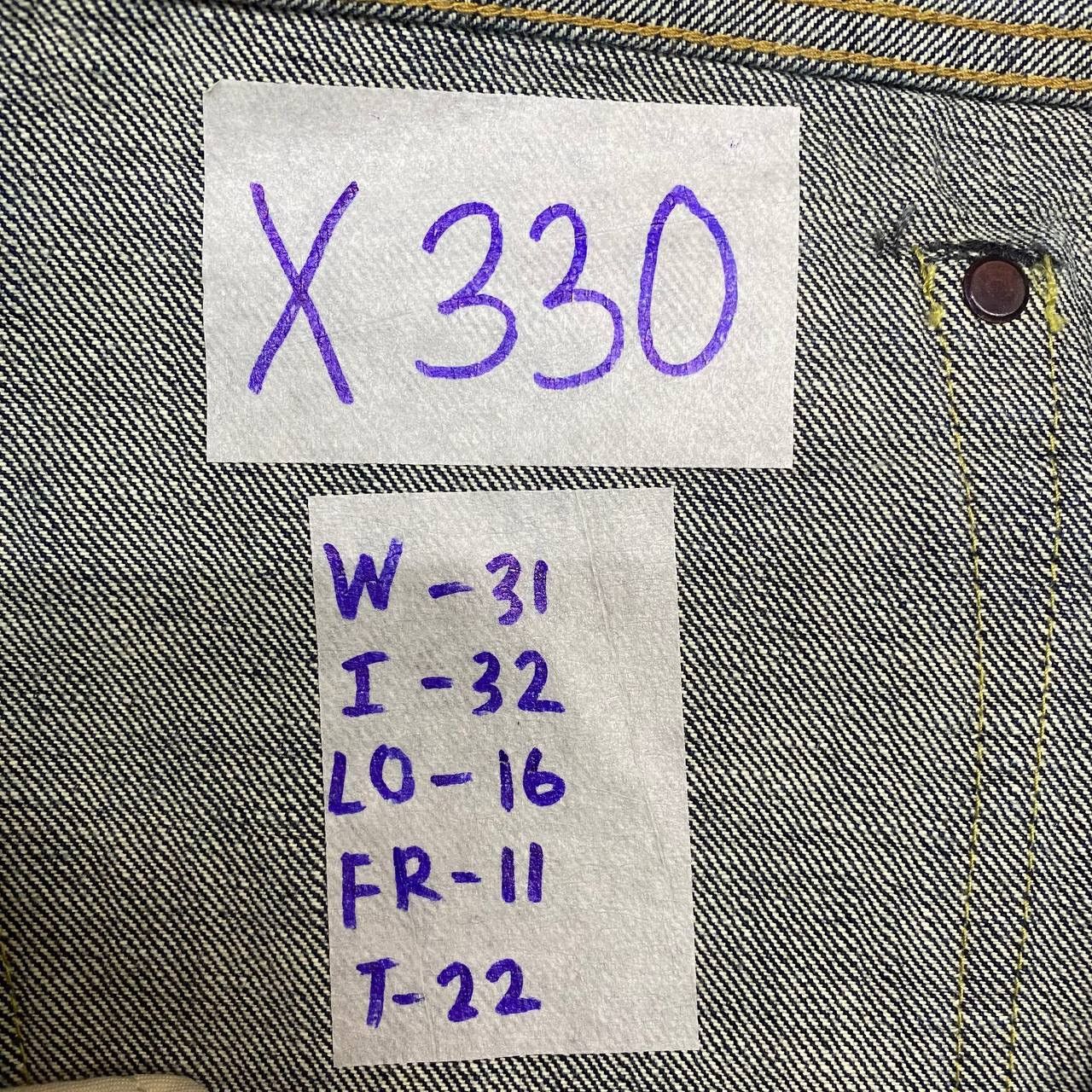 Japanese Brand × Vintage X330 JAPAN TABLOID NEWS SELVEDGE BLUE INDIGO DENIM Size US 31 - 9 Thumbnail