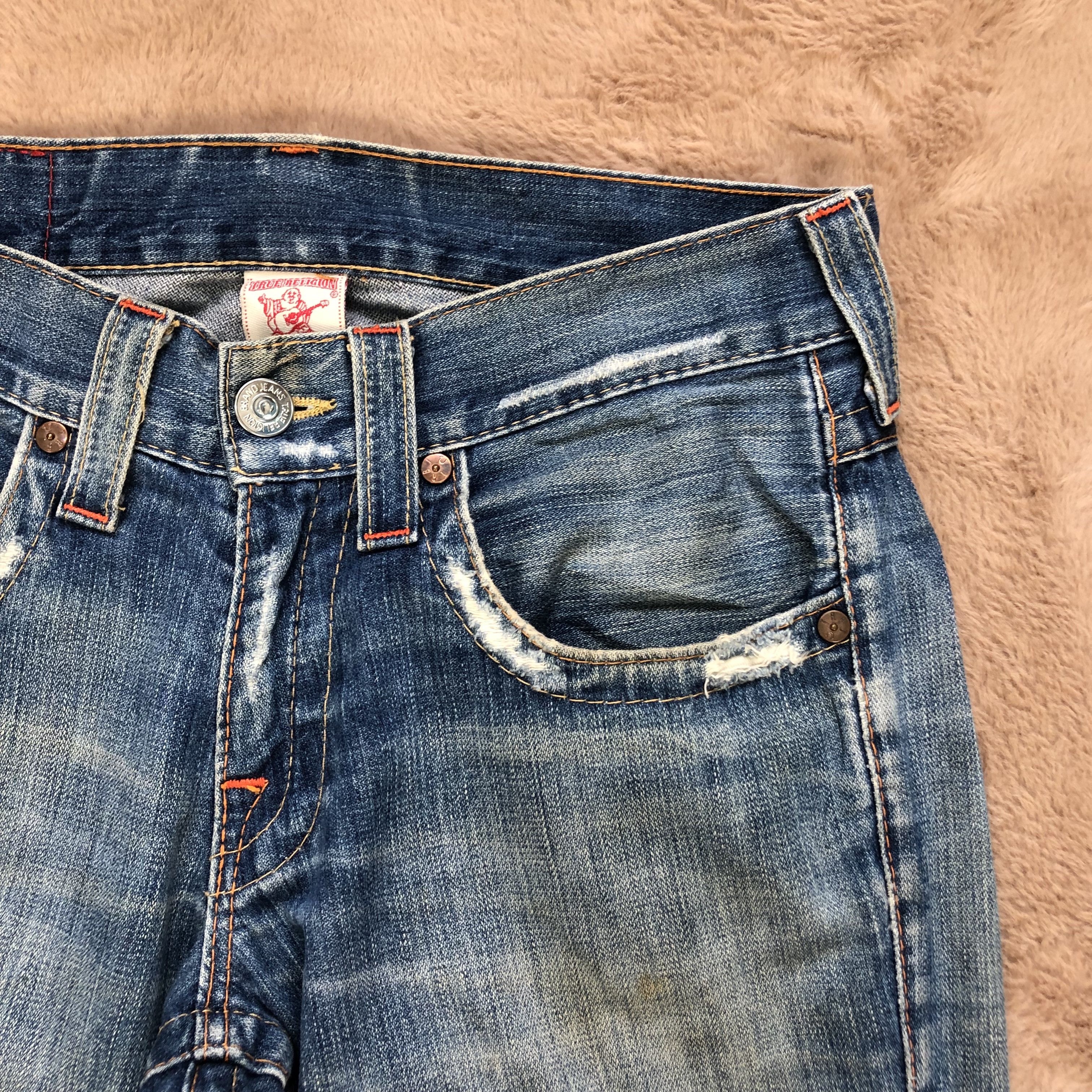 True Religion TWISTED FLARE🔥 TRUE RELIGION DENIM PANTS #5514-194 Size 33" - 4 Thumbnail