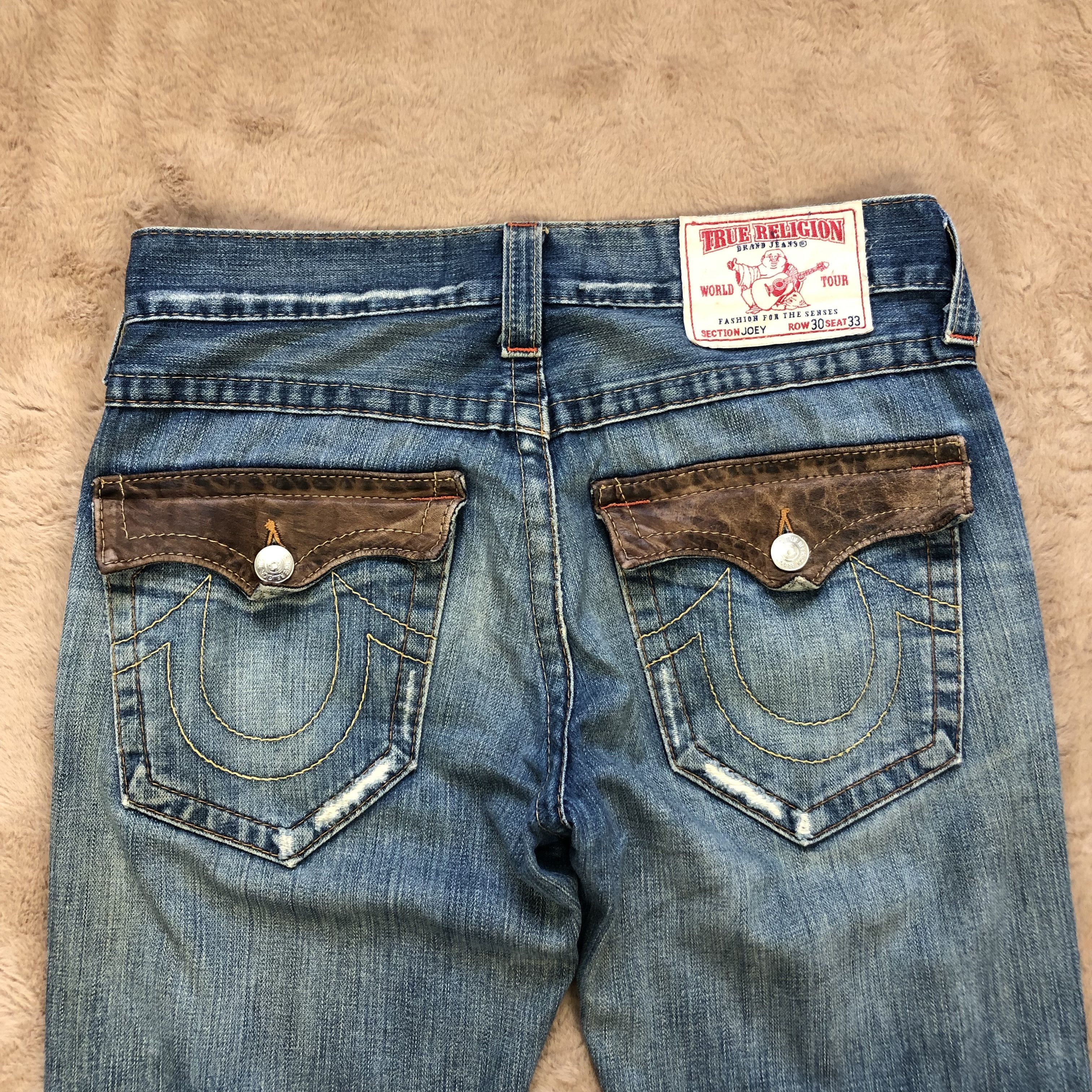 True Religion TWISTED FLARE🔥 TRUE RELIGION DENIM PANTS #5514-194 Size 33" - 18 Thumbnail