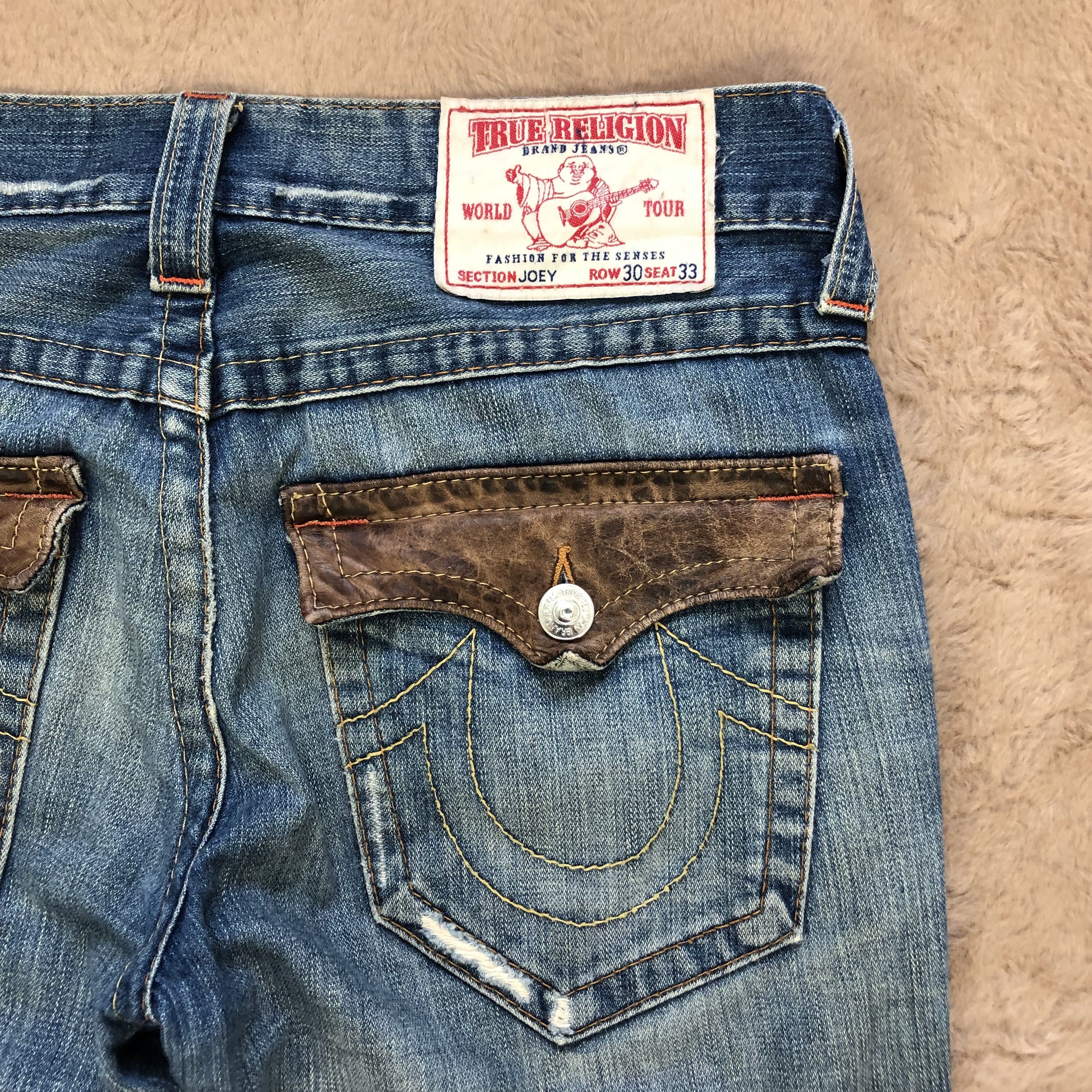 True Religion TWISTED FLARE🔥 TRUE RELIGION DENIM PANTS #5514-194 Size 33" - 20 Thumbnail
