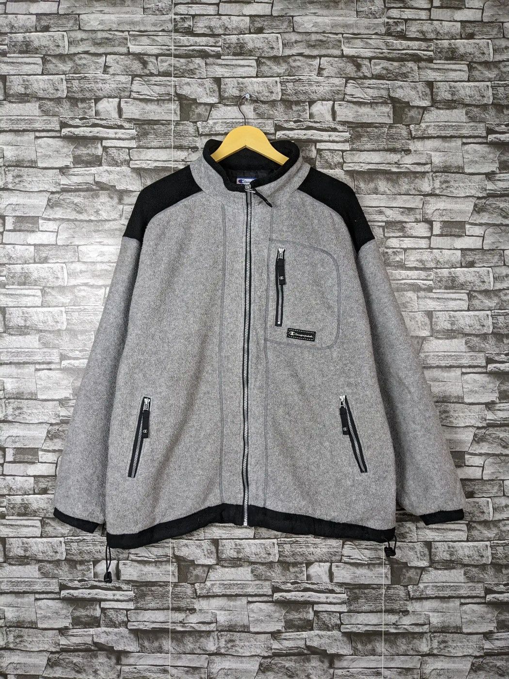 Champion Vintage Champion Plain Fleece Sweater Light Jacket Size US L / EU 52-54 / 3 - 2 Thumbnail