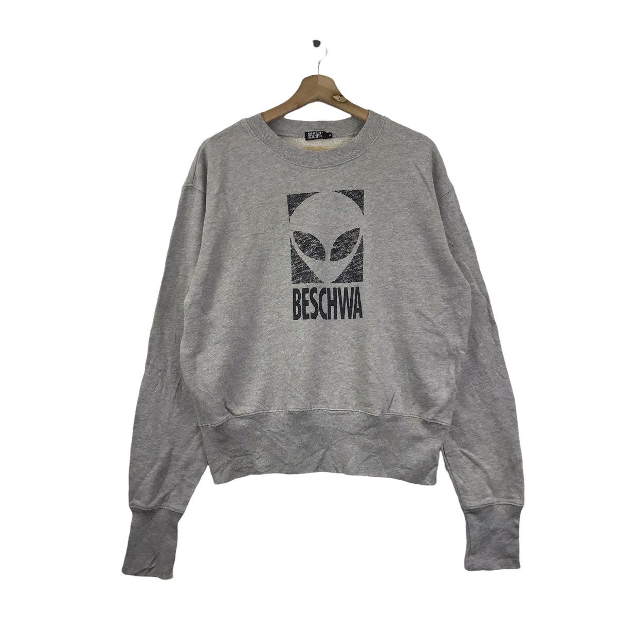 Vintage Vintage BESCHWA Alien Workshop Grey Sweatshirt Size US L / EU 52-54 / 3 - 1 Thumbnail