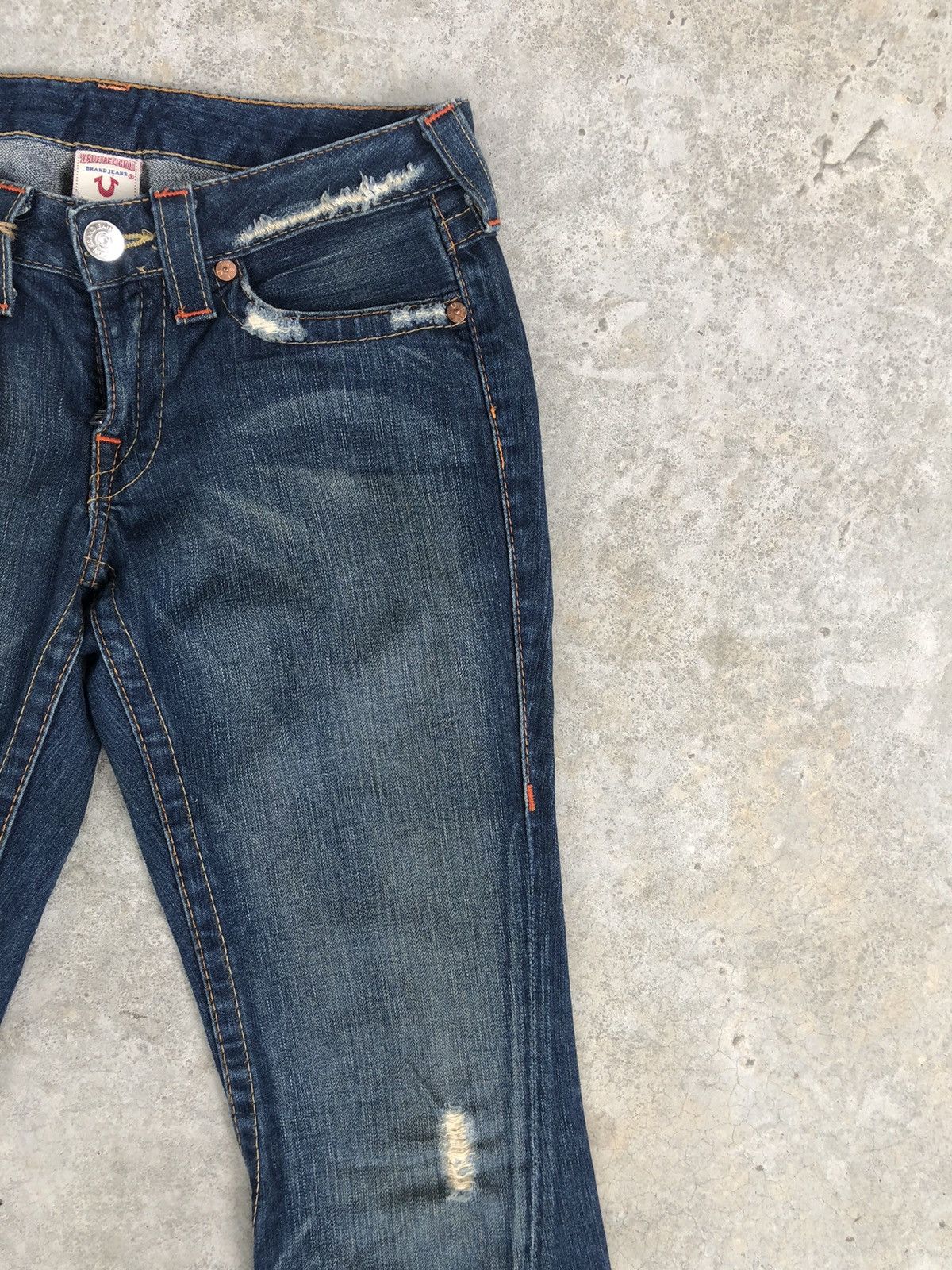 True Religion Vintage True Religion Flare Jeans Distressed Jeans Size US 30 / EU 46 - 5 Thumbnail