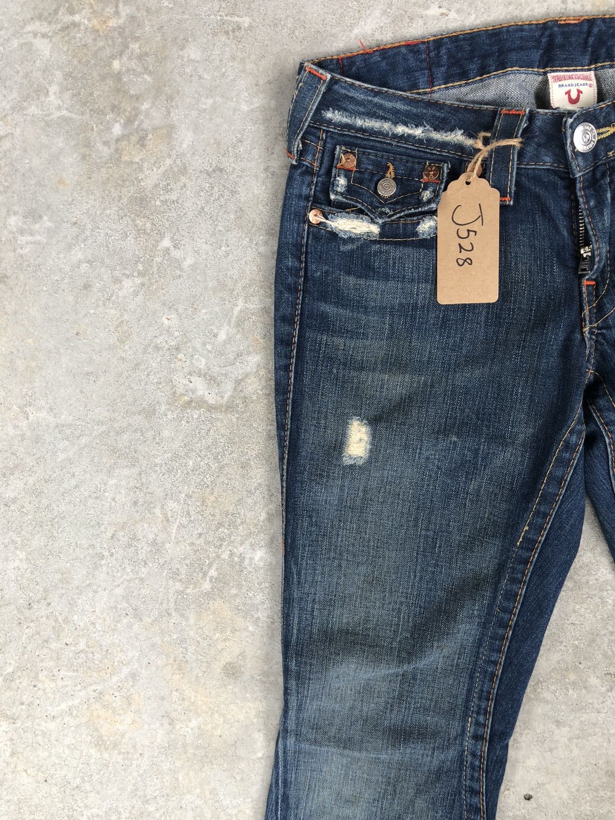 True Religion Vintage True Religion Flare Jeans Distressed Jeans Size US 30 / EU 46 - 4 Thumbnail
