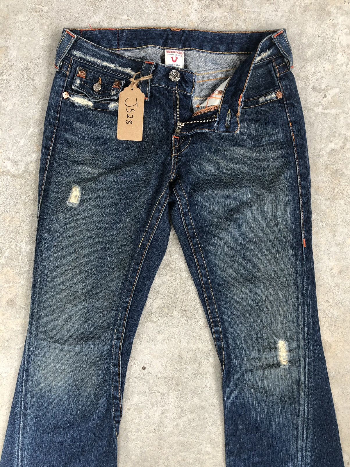 True Religion Vintage True Religion Flare Jeans Distressed Jeans Size US 30 / EU 46 - 3 Thumbnail