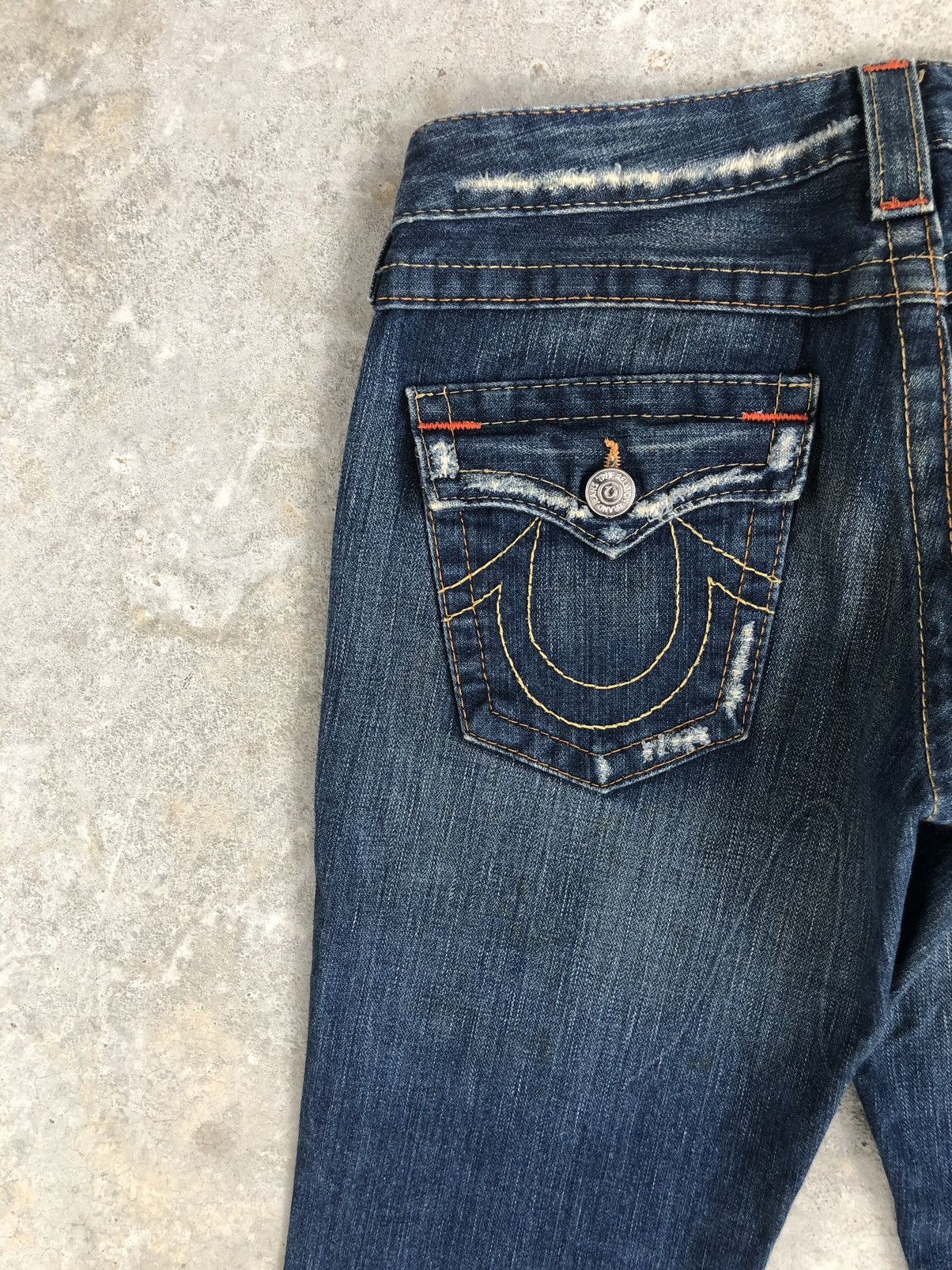 True Religion Vintage True Religion Flare Jeans Distressed Jeans Size US 30 / EU 46 - 9 Thumbnail
