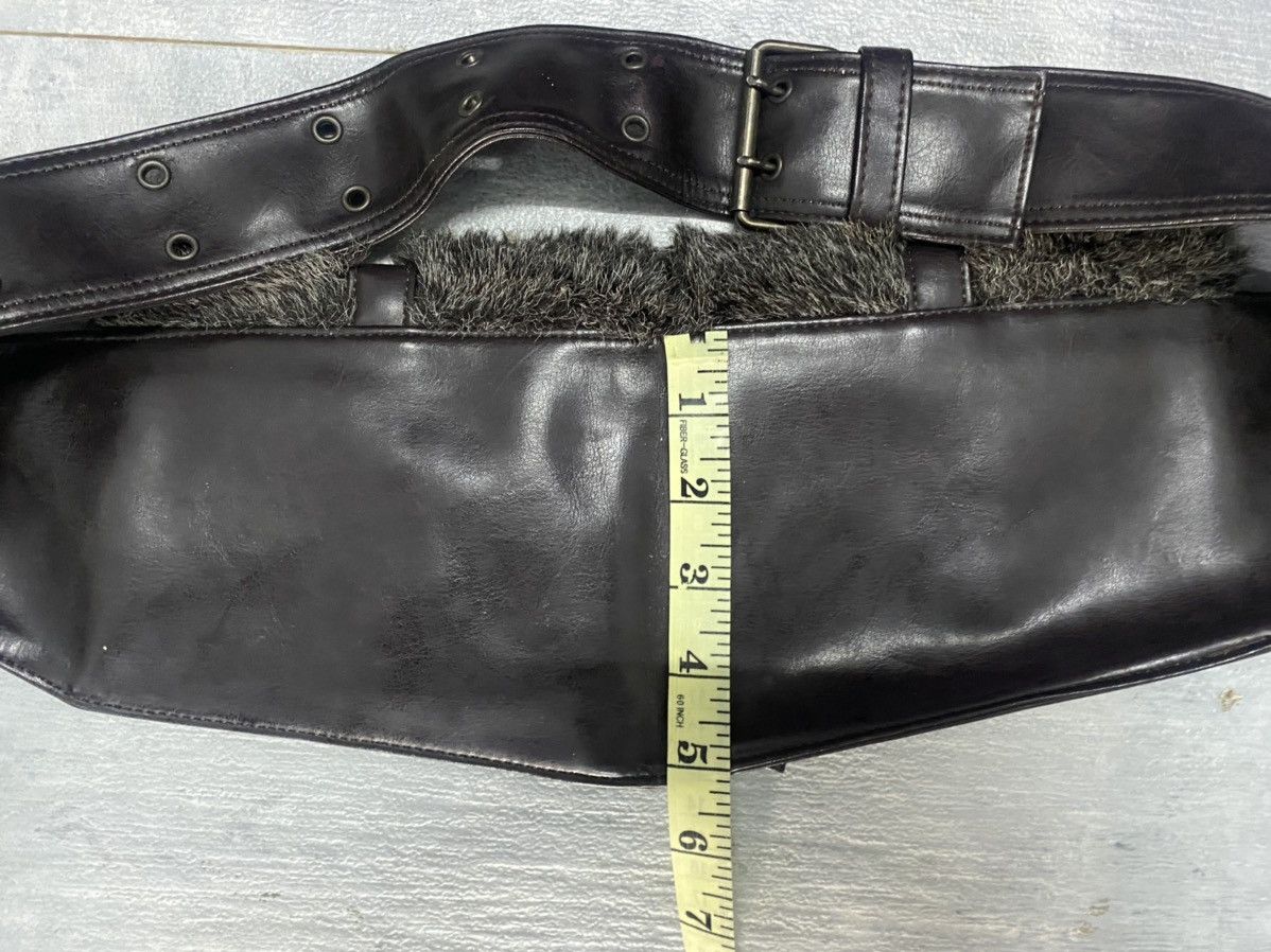 Genuine Leather 2 Pouch Pocket Shearling Leather Bag Size ONE SIZE - 9 Thumbnail