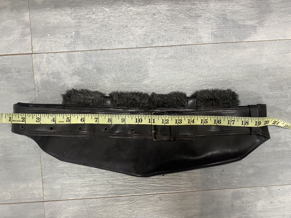 Genuine Leather 2 Pouch Pocket Shearling Leather Bag Size ONE SIZE - 8 Thumbnail