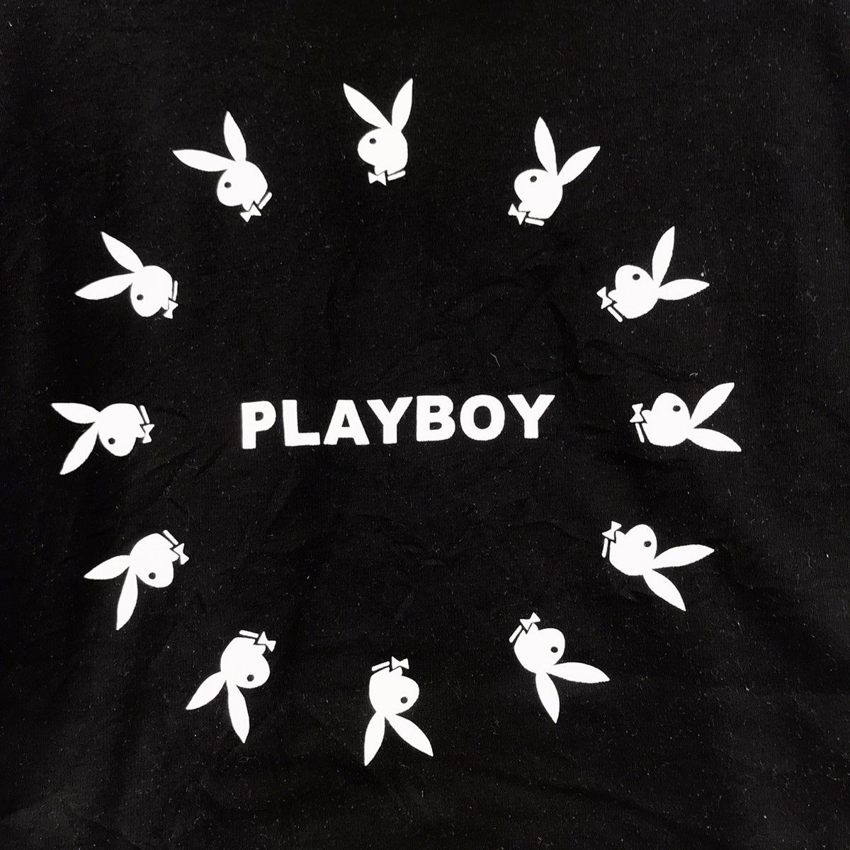 Playboy Vintage PLAYBOY BUNNY Box Logo Black Long Hoodie Size US M / EU 48-50 / 2 - 2 Thumbnail