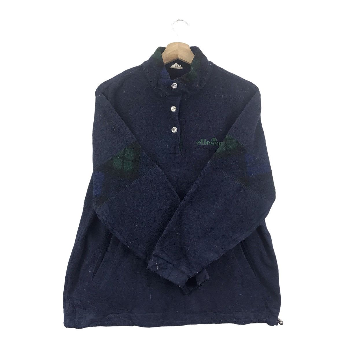 Ellesse Vintage ELLESSE Embroidered Logo Button Up Fleece Sweatshirt Size US M / EU 48-50 / 2 - 5 Thumbnail
