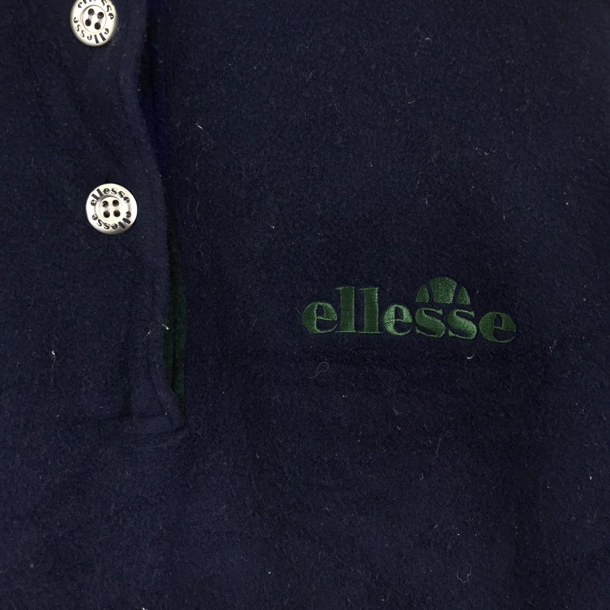 Ellesse Vintage ELLESSE Embroidered Logo Button Up Fleece Sweatshirt Size US M / EU 48-50 / 2 - 4 Thumbnail