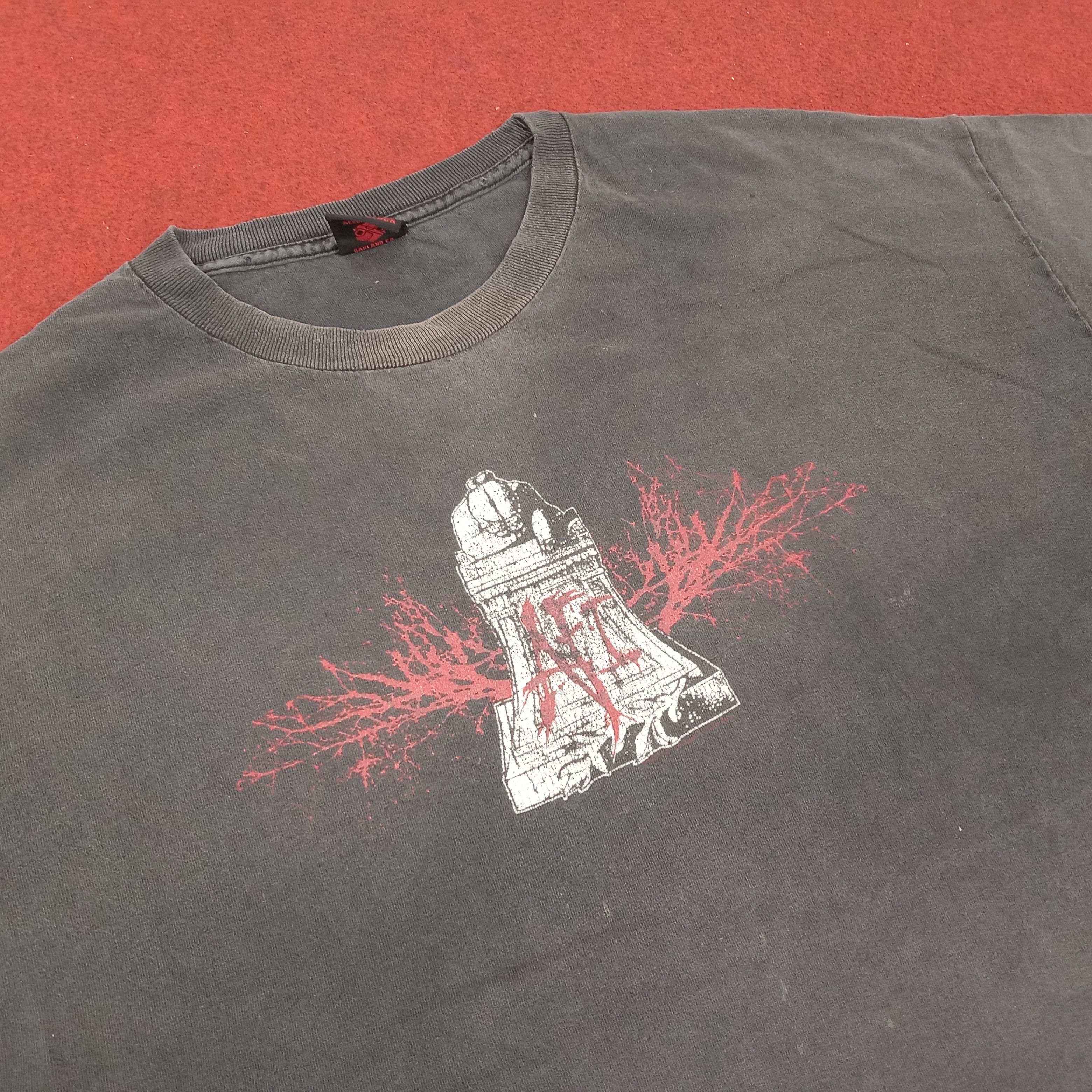 Band Tees × Vintage AFI Rock Band Music Distressed Faded Vintage Tshirt Size US XL / EU 56 / 4 - 2 Thumbnail