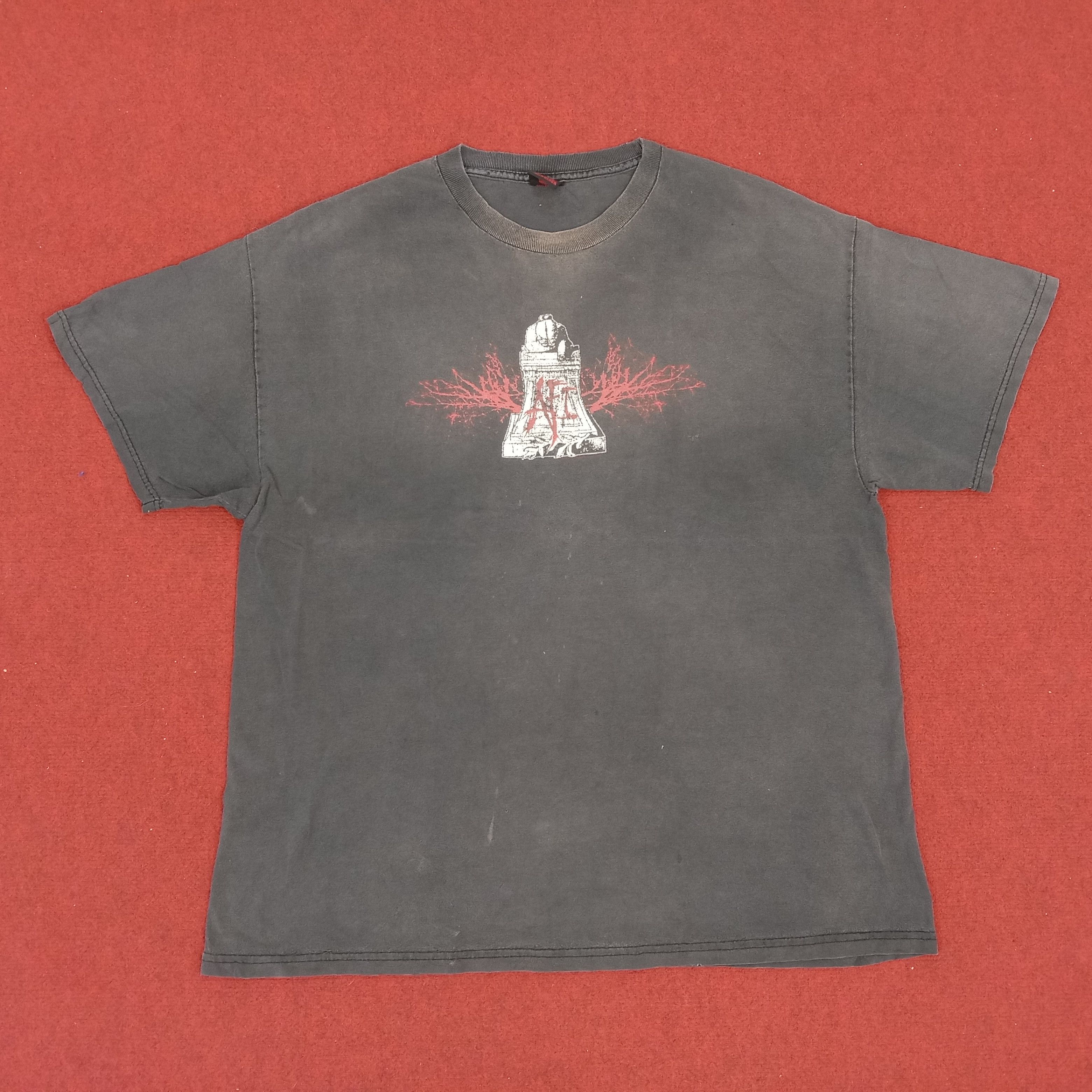 Band Tees × Vintage AFI Rock Band Music Distressed Faded Vintage Tshirt Size US XL / EU 56 / 4 - 1 Thumbnail