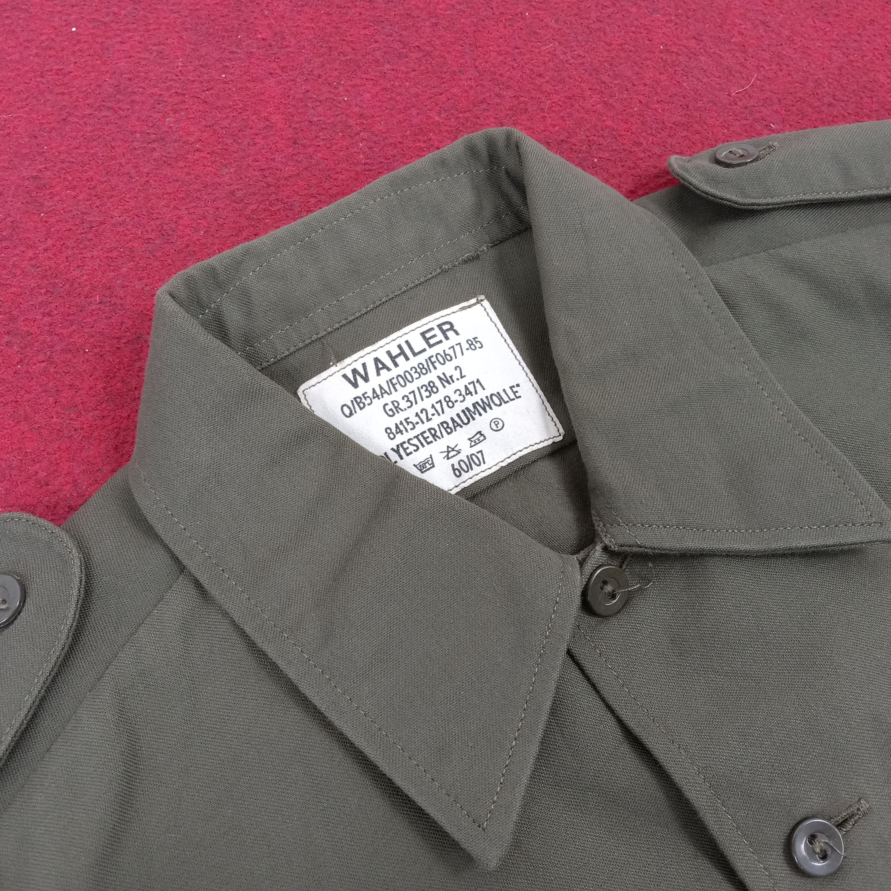 Wahler Germany Army Military Shirt Jacket