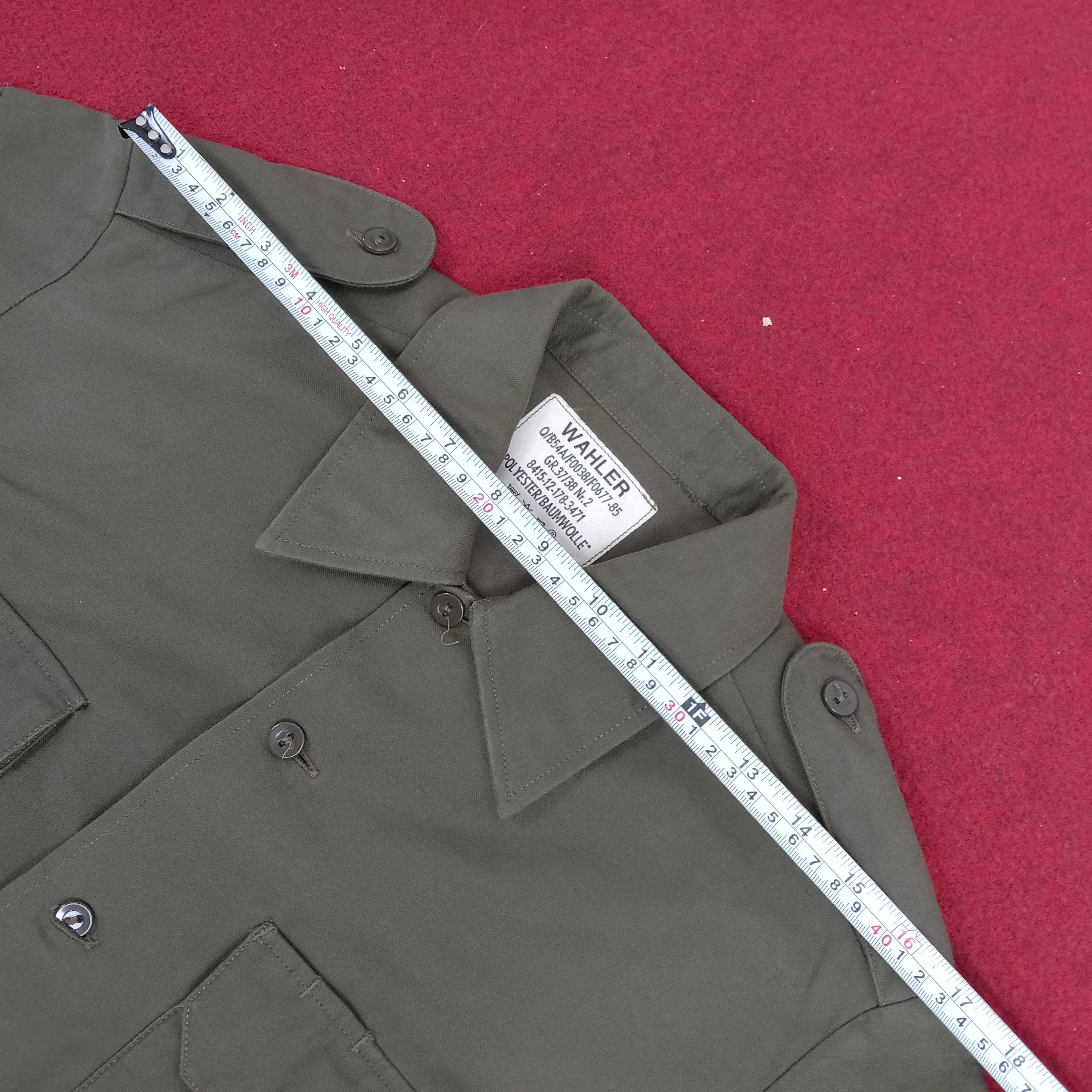 Wahler Germany Army Military Shirt Jacket