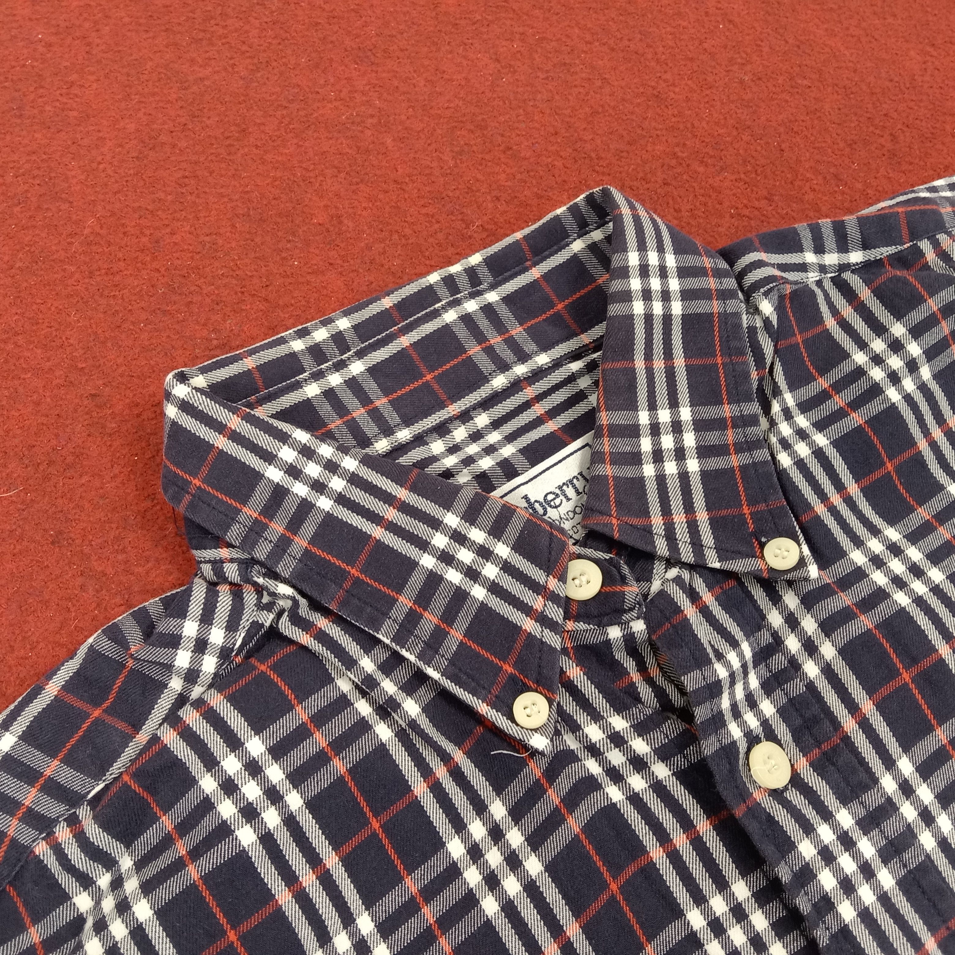 Burberry × Vintage Burberrys Of London Small Logo Design Long Sleeve Shirt Size US XL / EU 56 / 4 - 4 Thumbnail