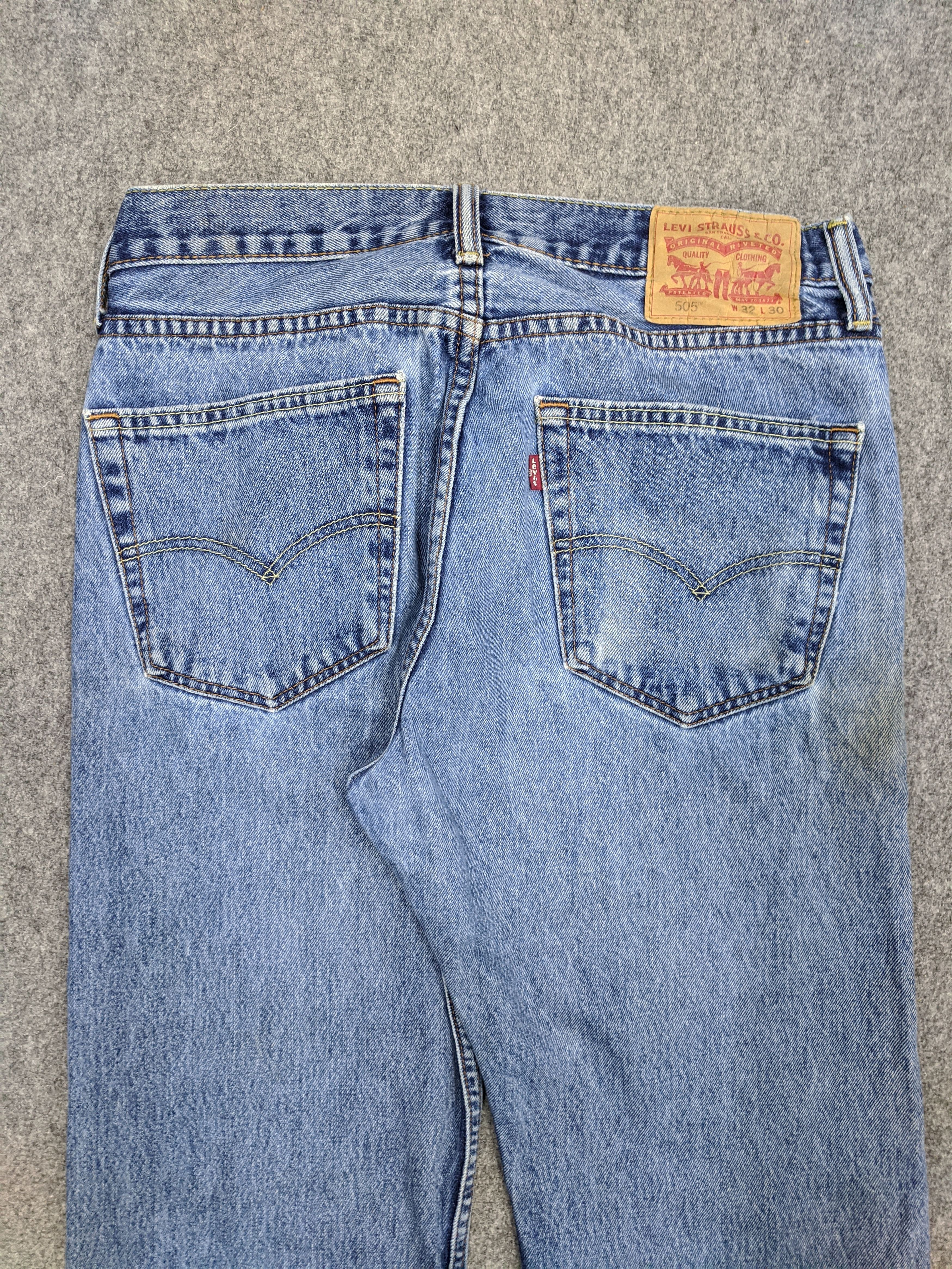 Levi's Vintage Levis 505 Light Wash Jeans DP0725 Size US 32 / EU 48 - 4 Thumbnail
