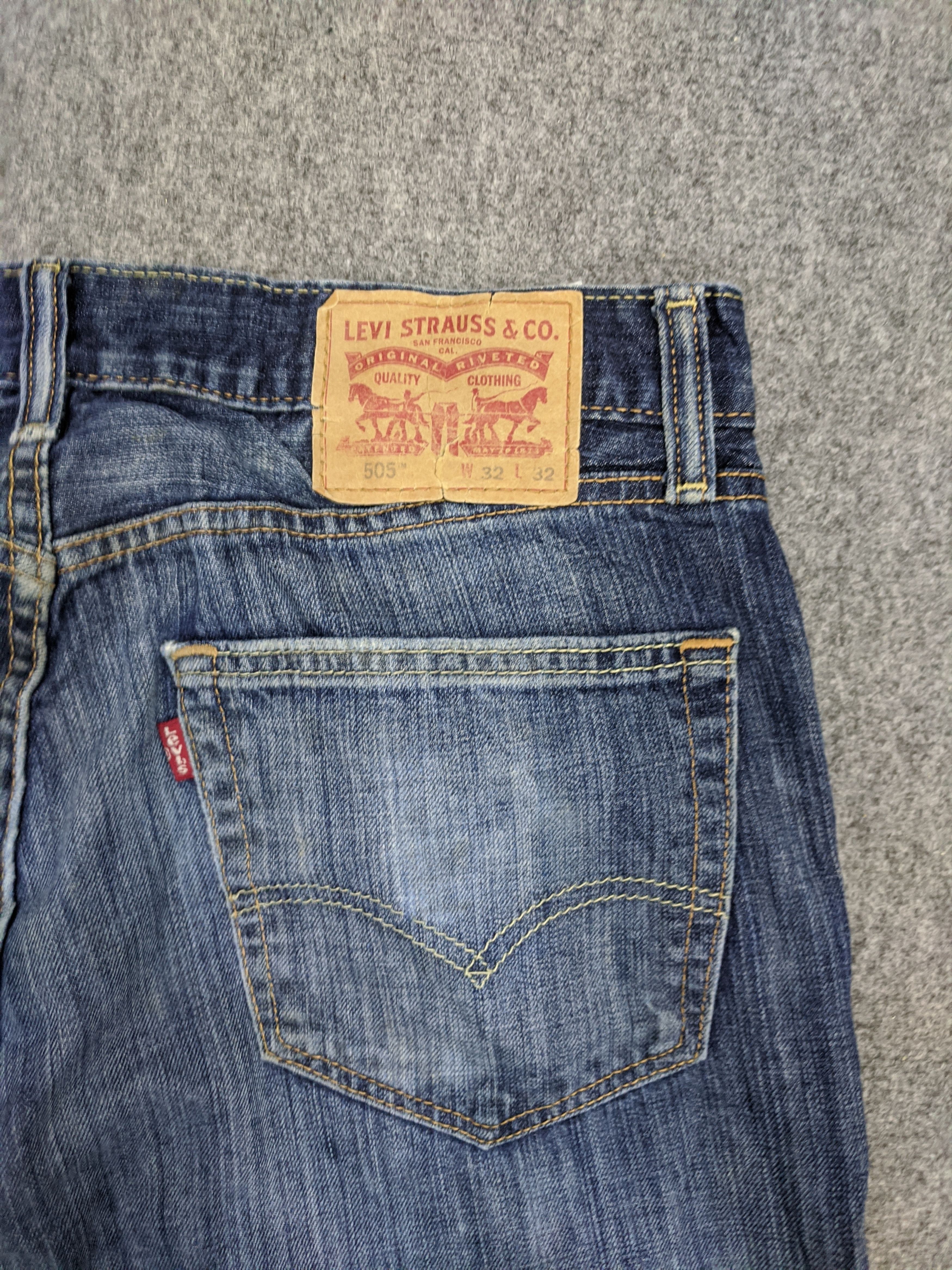 Levi's Vintage Levis 505 Light Wash Jeans DP0858 Size US 32 / EU 48 - 13 Thumbnail