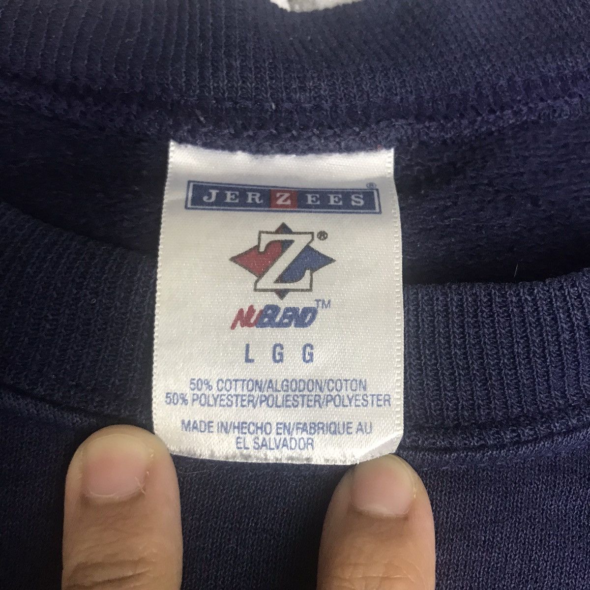 Jerzees Vintage 90s ARROWWOOD EAGLES Blue Sweatshirt Size US L / EU 52-54 / 3 - 4 Thumbnail