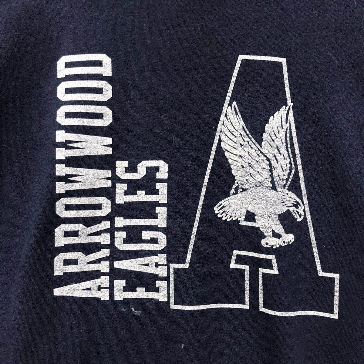 Jerzees Vintage 90s ARROWWOOD EAGLES Blue Sweatshirt Size US L / EU 52-54 / 3 - 3 Thumbnail
