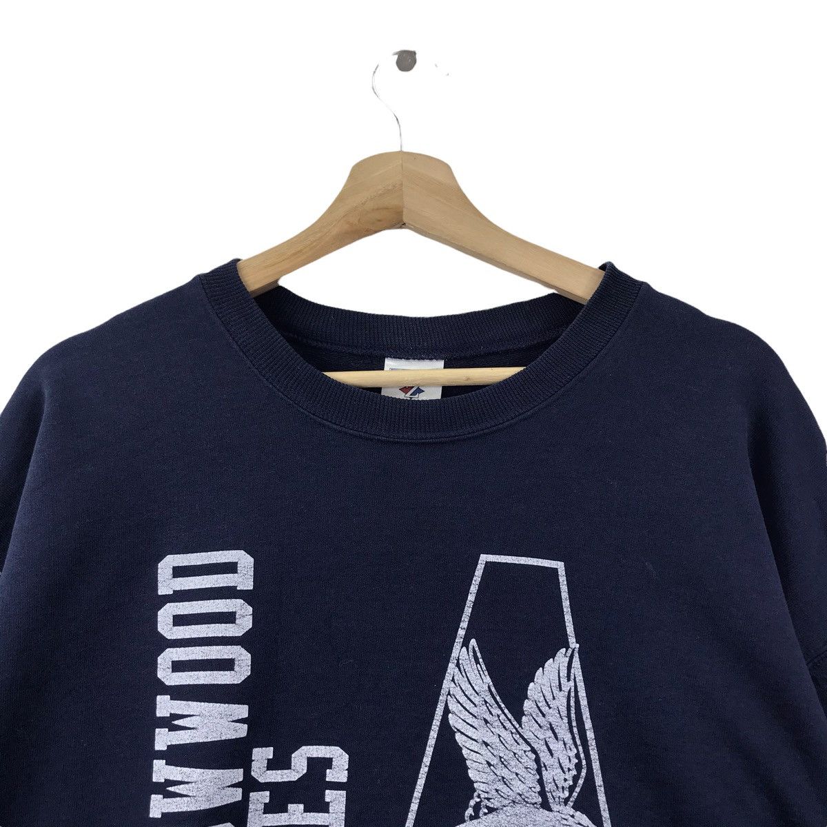 Jerzees Vintage 90s ARROWWOOD EAGLES Blue Sweatshirt Size US L / EU 52-54 / 3 - 2 Thumbnail