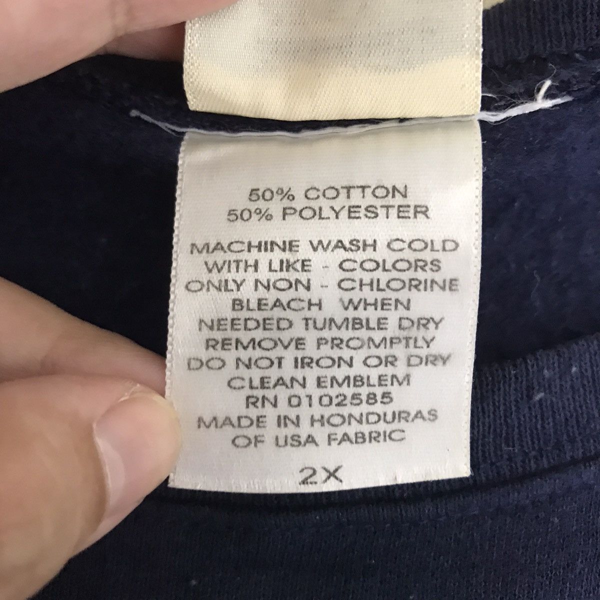 Vintage Vintage 90s CHRISTMAS FALLS CREEK Oversize Blue Sweatshirt Size US XXL / EU 58 / 5 - 5 Thumbnail