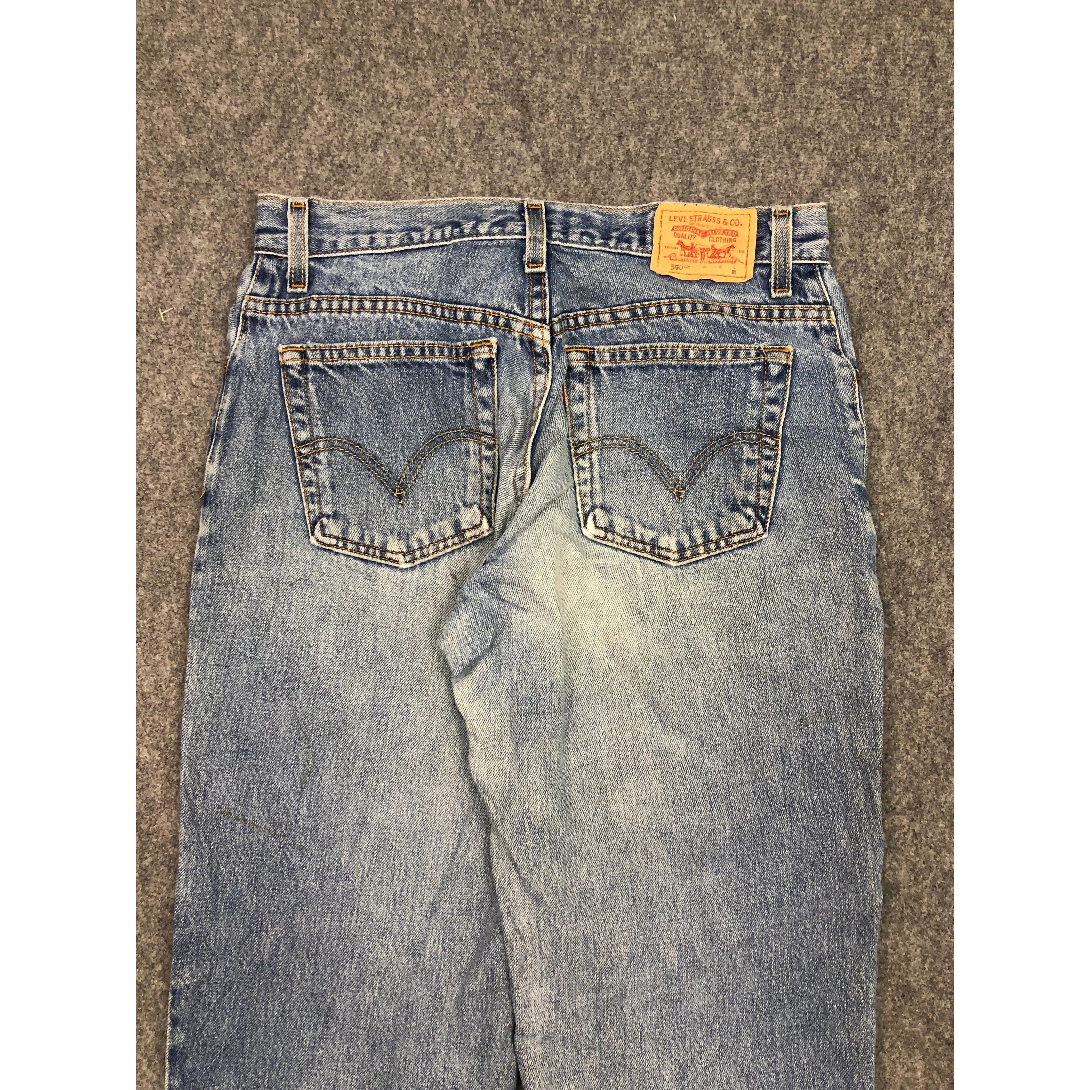 Levi's Vintage Levis 550 Relaxed Fit Faded Denim DP0338 Size US 32 / EU 48 - 4 Thumbnail