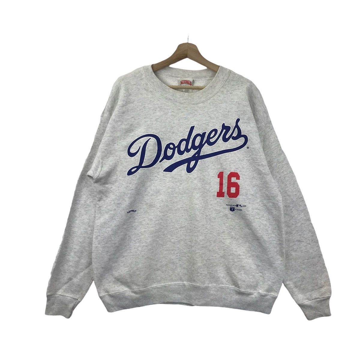 MLB 90s LA DODGERS Hidoe NOMO #16 Mlb Usa Baseball Sweatshirt Size US M / EU 48-50 / 2 - 1 Thumbnail