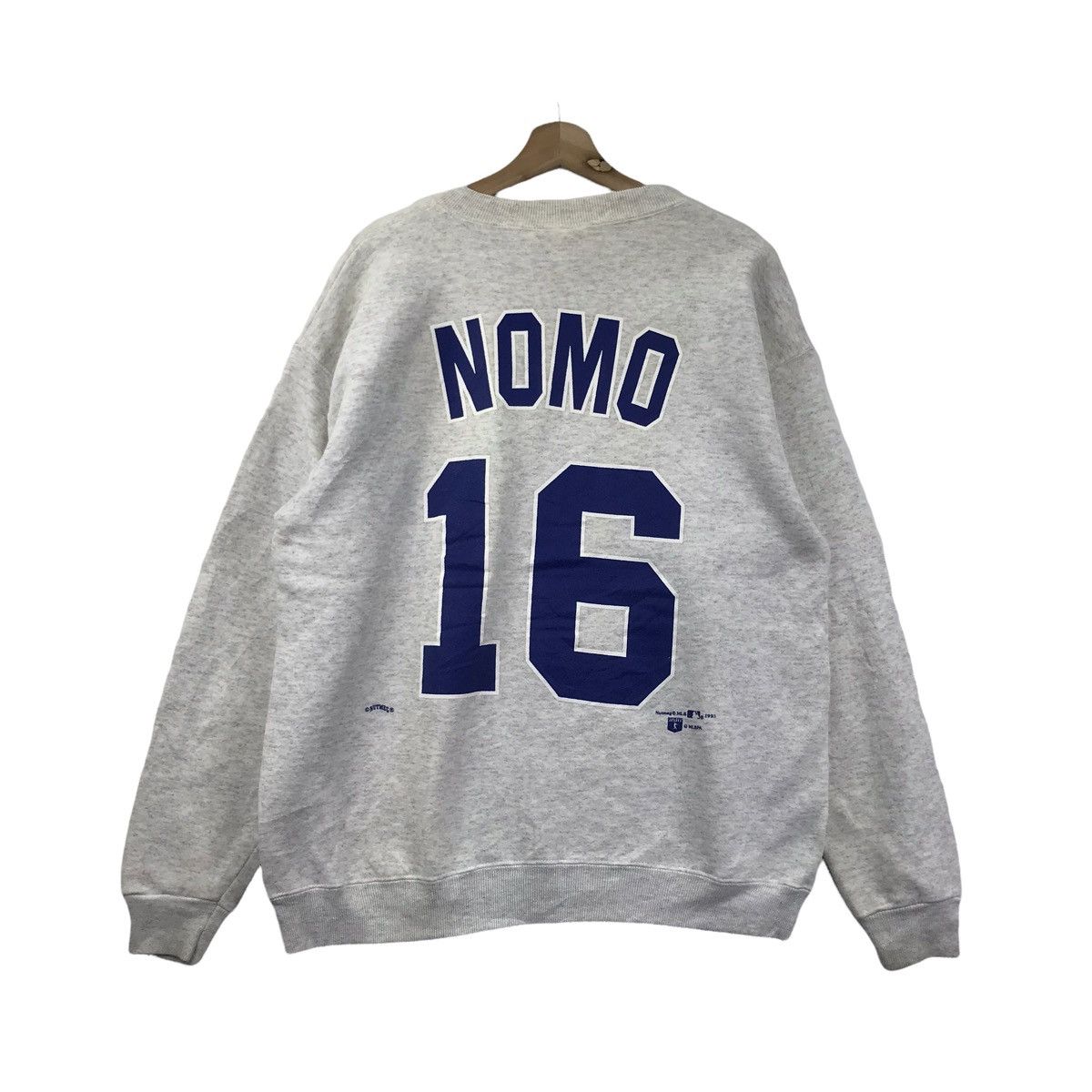 MLB 90s LA DODGERS Hidoe NOMO #16 Mlb Usa Baseball Sweatshirt Size US M / EU 48-50 / 2 - 9 Thumbnail