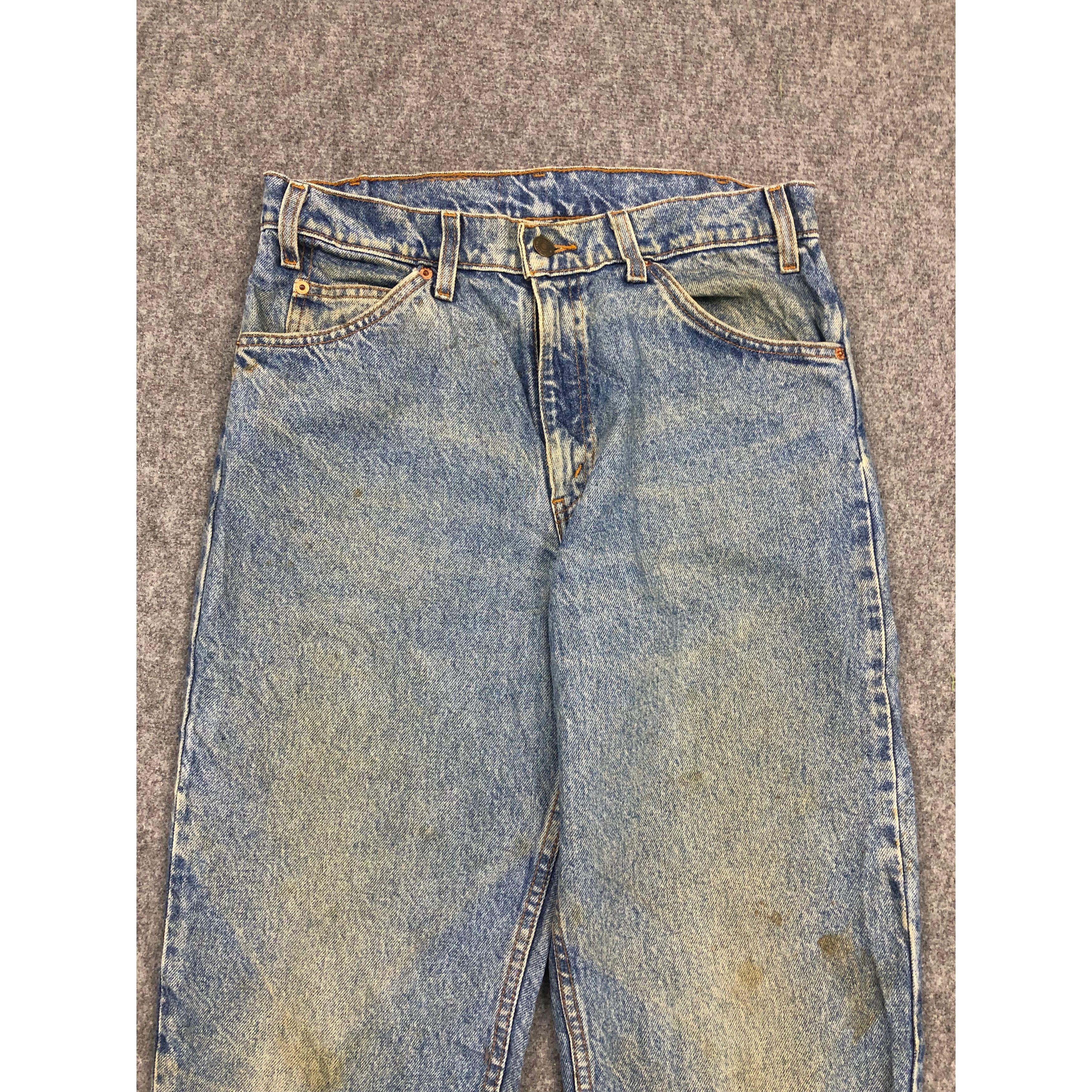 Levi's Vintage 90s Levis 550 Relaxed Fit Blue Denim DP0258 Size US 32 / EU 48 - 3 Thumbnail