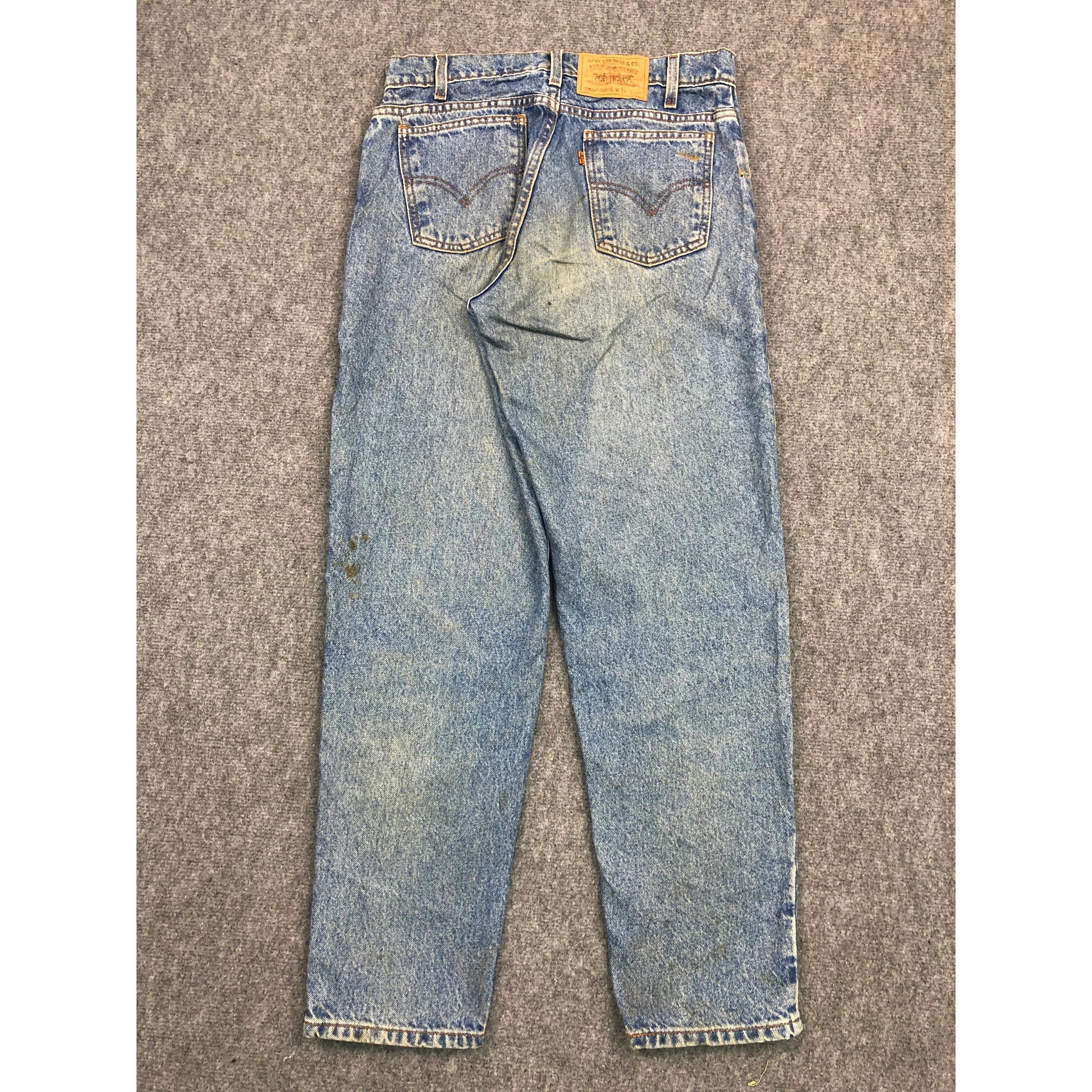 Levi's Vintage 90s Levis 550 Relaxed Fit Blue Denim DP0258 Size US 32 / EU 48 - 2 Thumbnail
