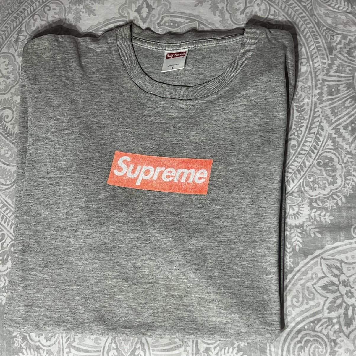 Supreme Supreme Safety Orange 2001 Box Logo t shirt Orange box 