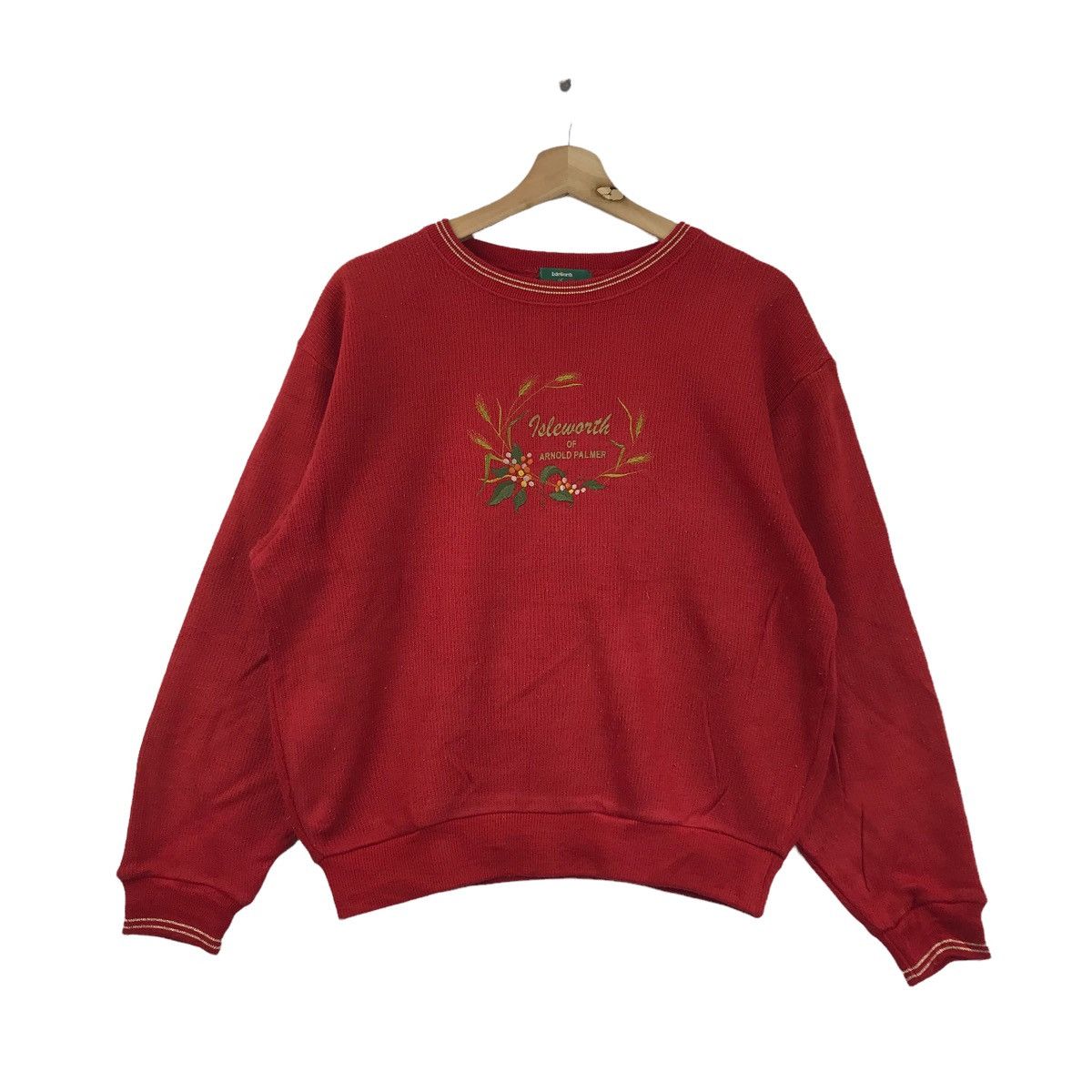 Vintage ISLEWORTH Of ARNOLD PALMER Red Sweatshirt Size US M / EU 48-50 / 2 - 1 Thumbnail