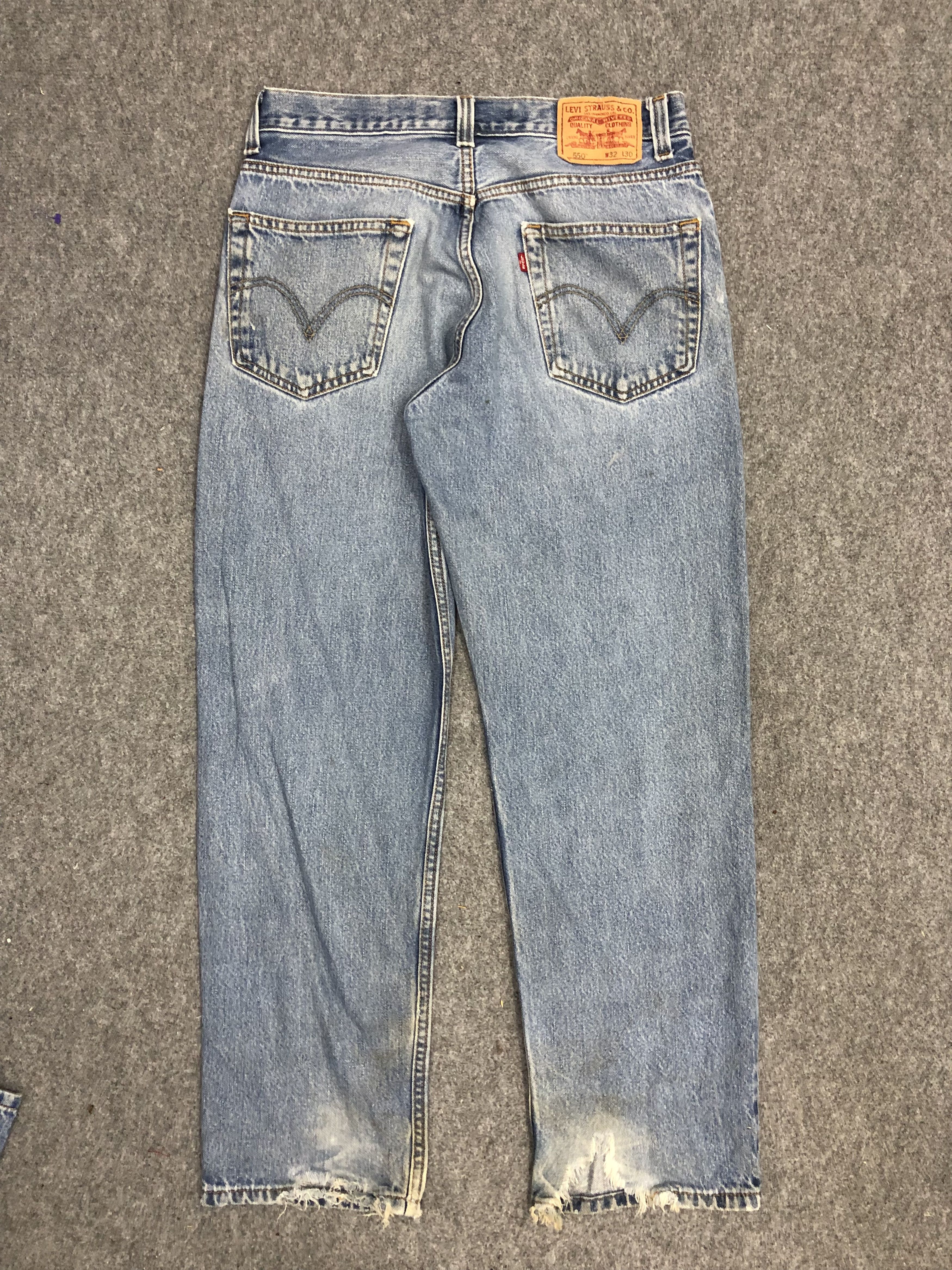 Levi's Vintage Levis 550 Light Wash Jeans DP1250 Size US 32 / EU 48 - 3 Thumbnail