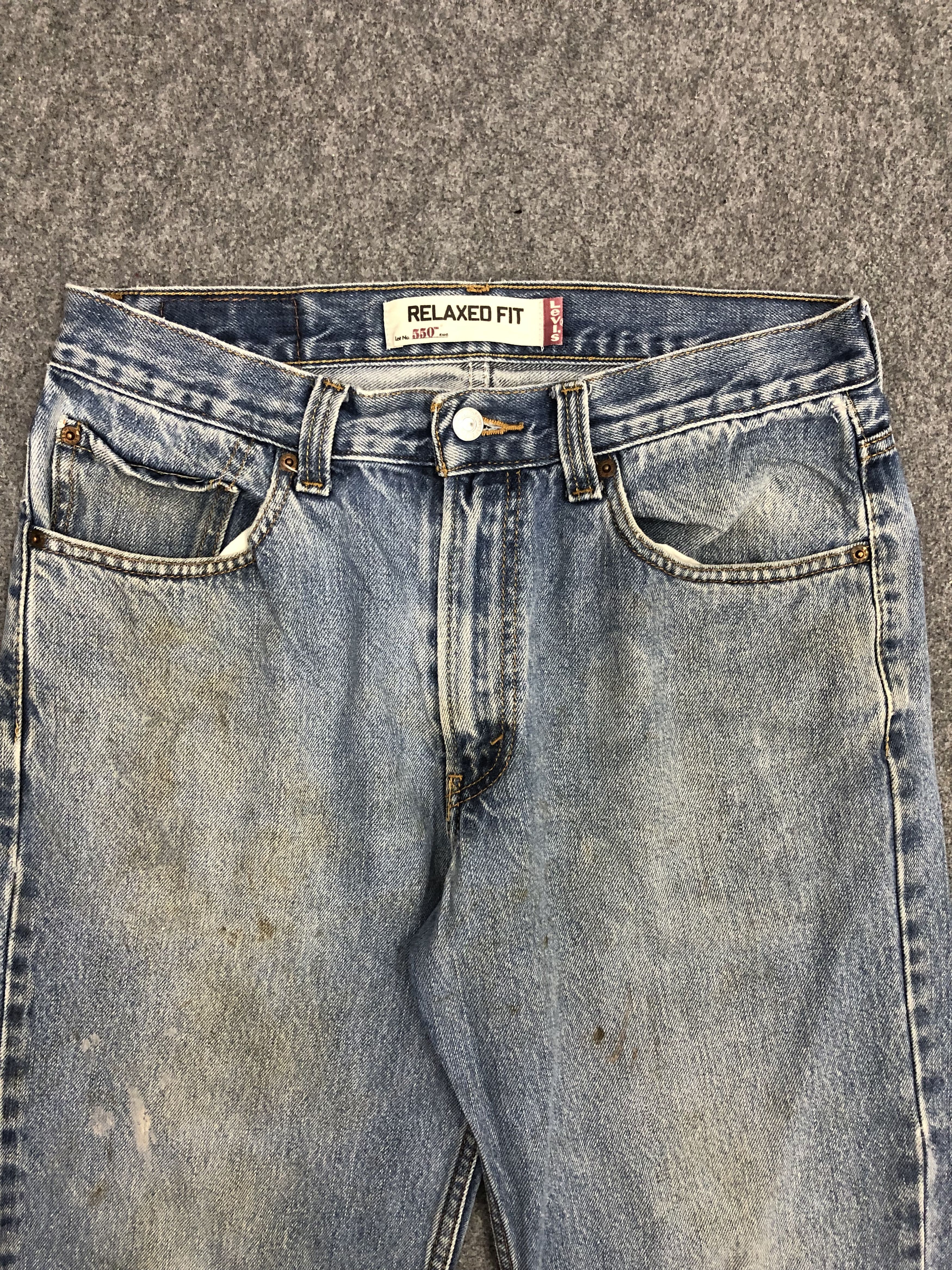 Levi's Vintage Levis 550 Light Wash Jeans DP1250 Size US 32 / EU 48 - 2 Thumbnail