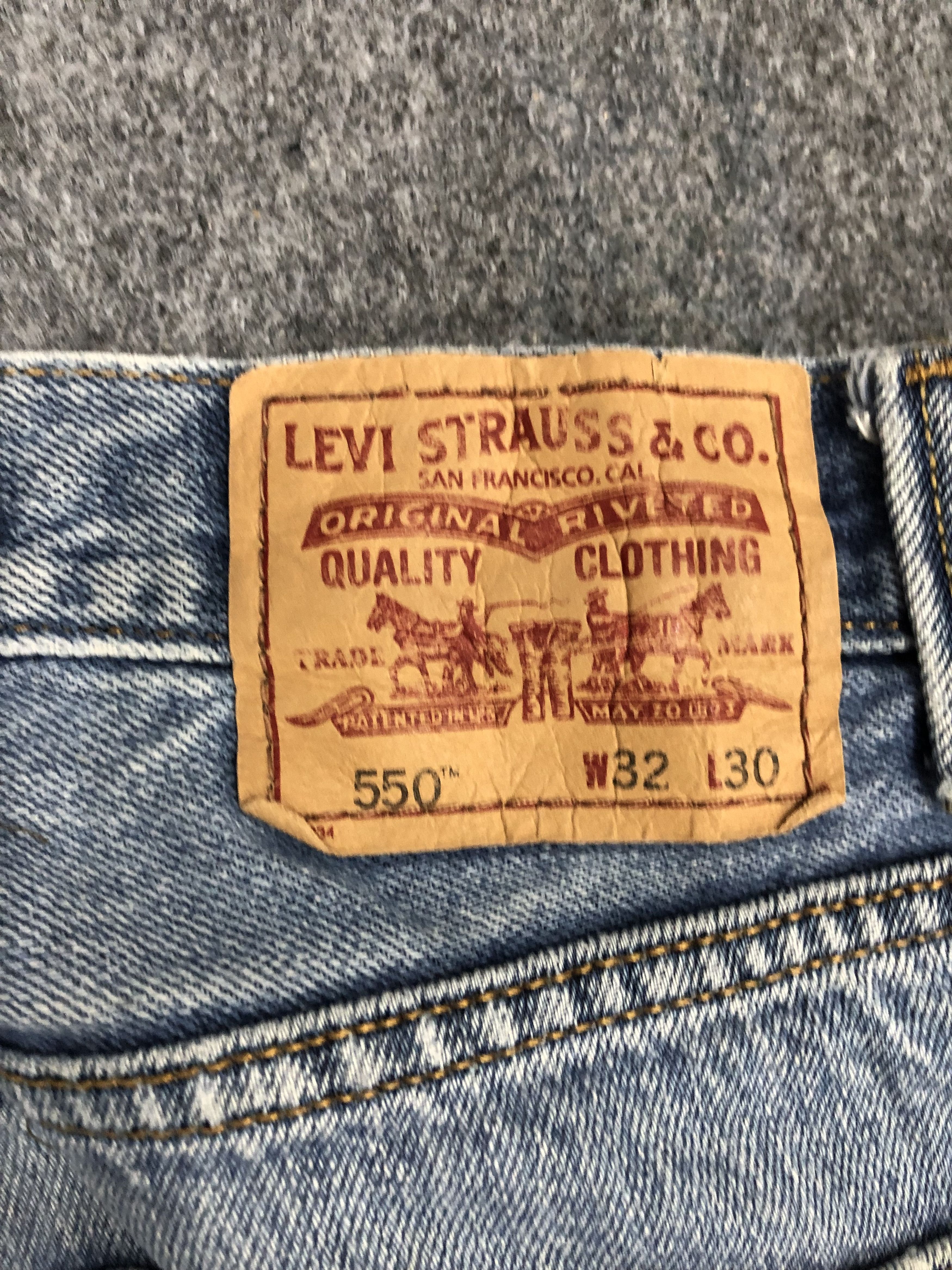 Levi's Vintage Levis 550 Light Wash Jeans DP1250 Size US 32 / EU 48 - 5 Thumbnail
