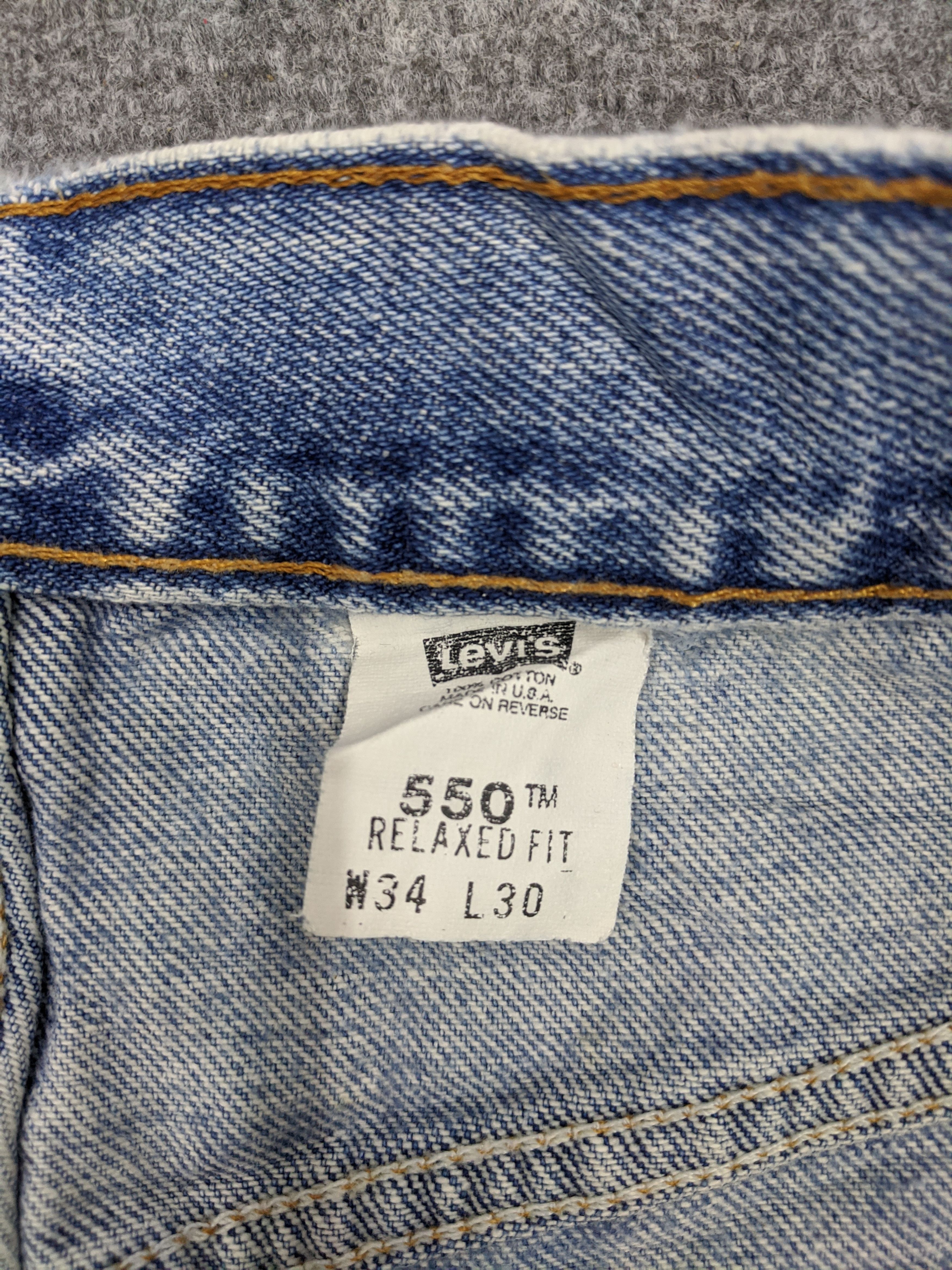 Levi's Vintage 90s Levis 550 Jeans Lightwash DP0849 Size US 32 / EU 48 - 6 Thumbnail