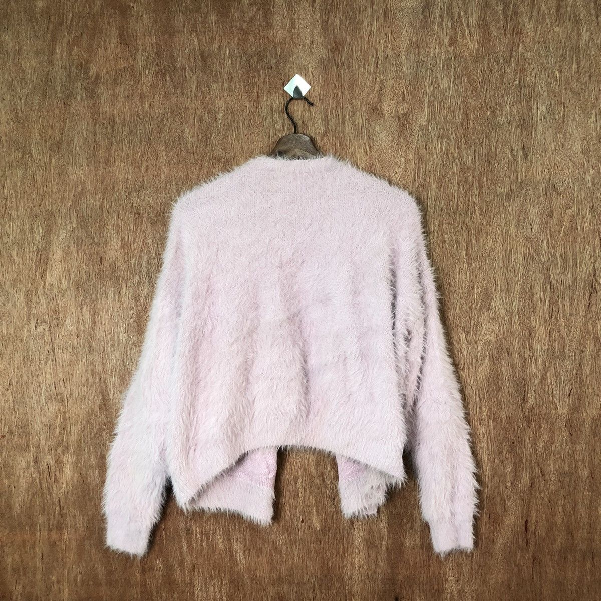 Japanese Brand Moussy Shag Shaggy Fur Mohair Cardigan #6436 Size M / US 6-8 / IT 42-44 - 6 Thumbnail
