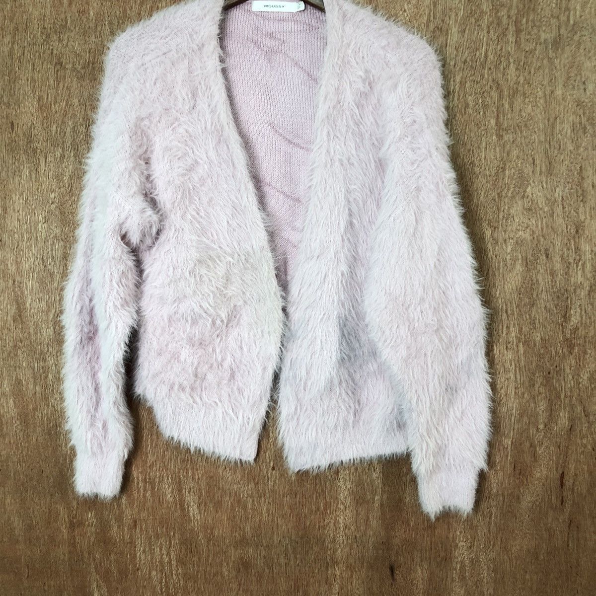 Japanese Brand Moussy Shag Shaggy Fur Mohair Cardigan #6436 Size M / US 6-8 / IT 42-44 - 3 Thumbnail
