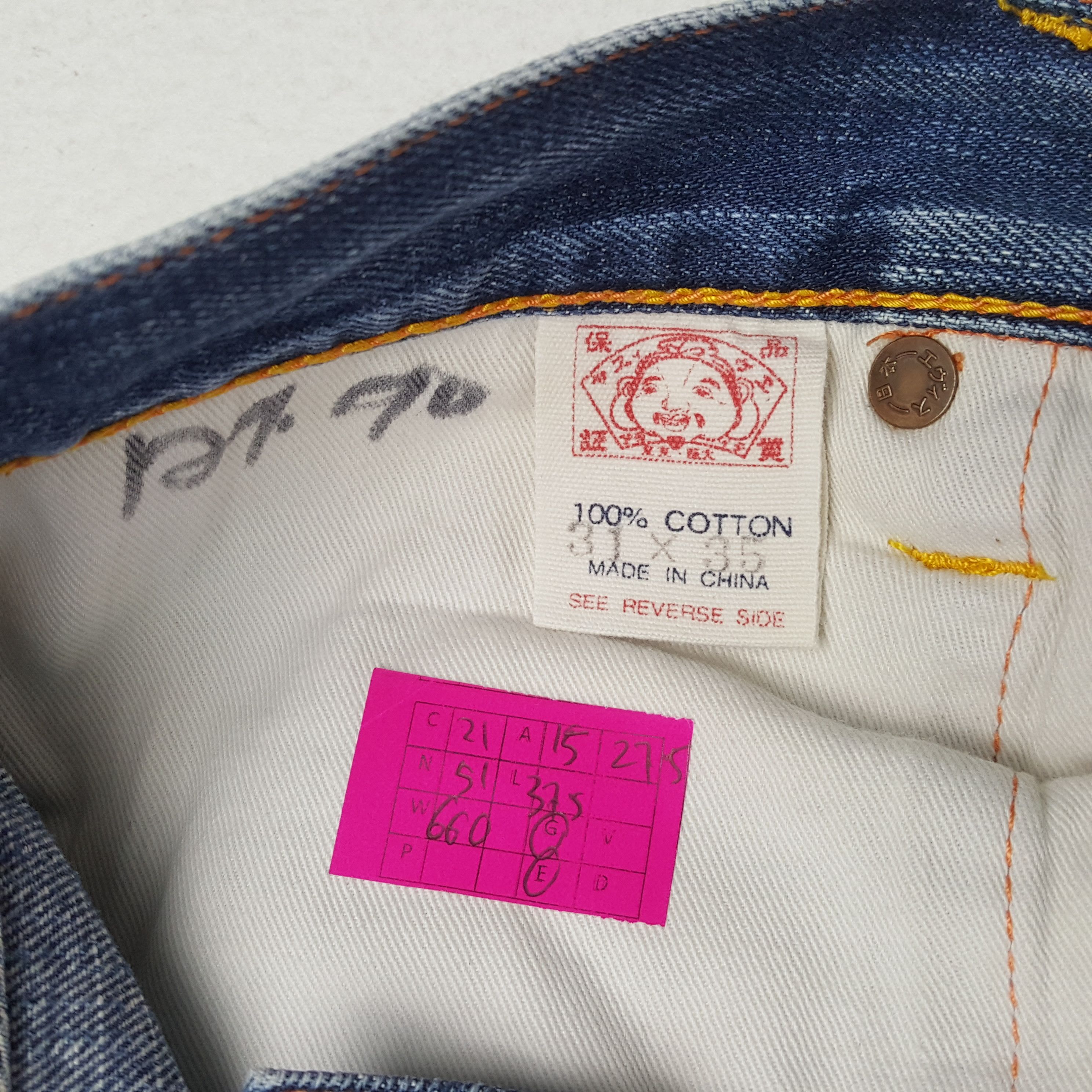 EVISU Japanese Brand Streetwear Custom Logo Style Jeans