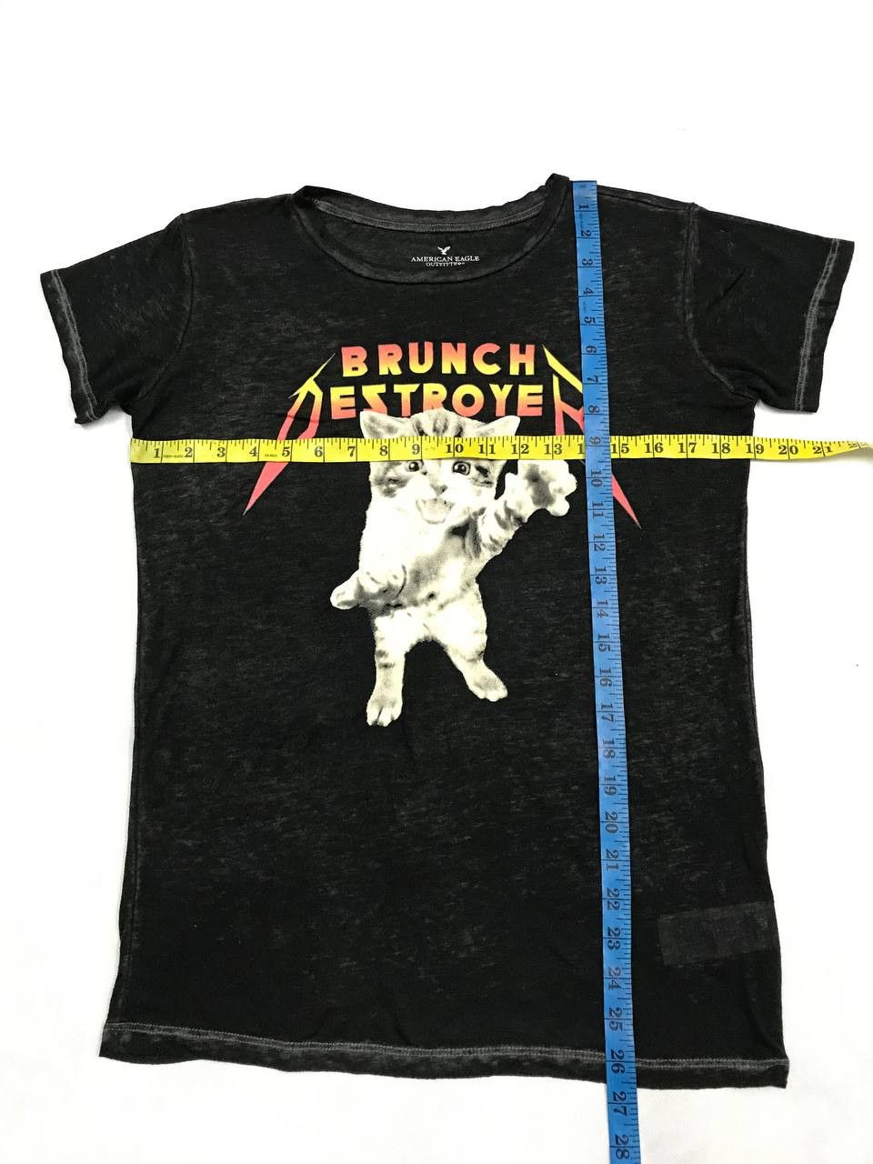 American Eagle Outfitters Brunch Destroyer Cat Tee Size US S / EU 44-46 / 1 - 10 Thumbnail