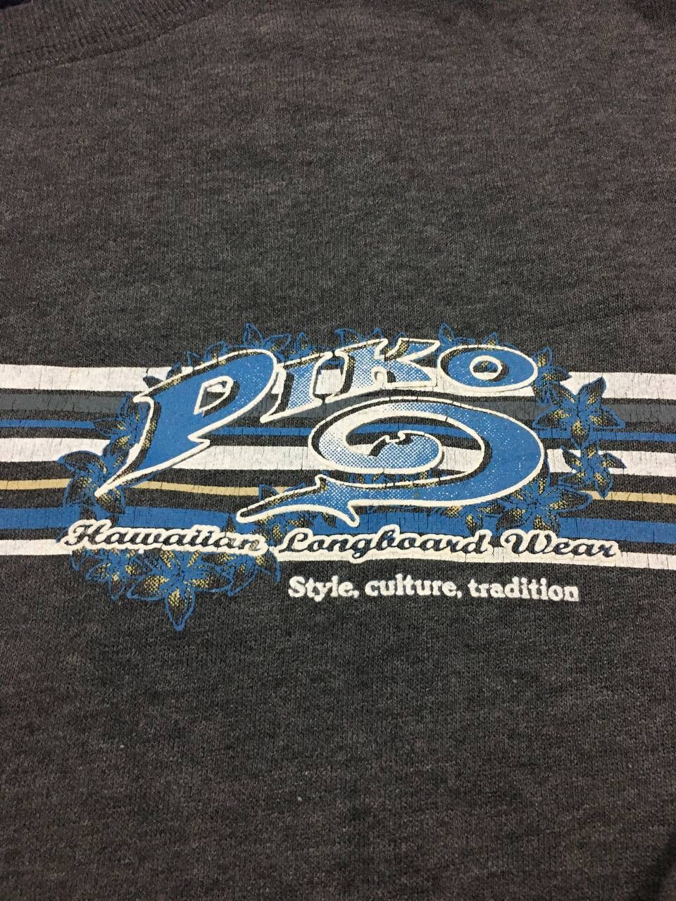Japanese Brand Vintage Piko Hawaiian Longboard Wear Sweatshirt Size US XL / EU 56 / 4 - 4 Thumbnail