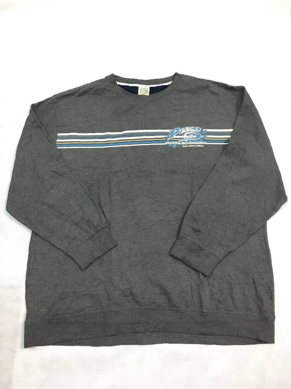 Japanese Brand Vintage Piko Hawaiian Longboard Wear Sweatshirt Size US XL / EU 56 / 4 - 2 Thumbnail
