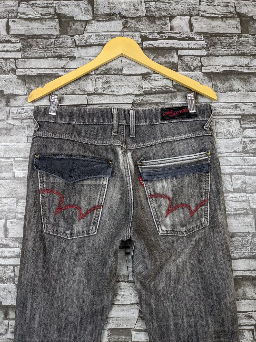 Edwin Vintage 90s Edwin Wildfire Denim Washed Pants Bottom Size US 33 - 9 Thumbnail