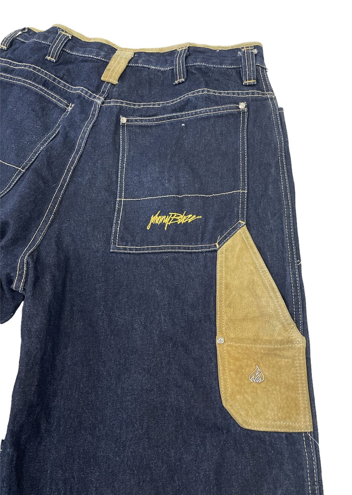 Wu-Tang Clan Johnny Blaze Carpenter Jeans Distressed Size US 33 - 9 Thumbnail