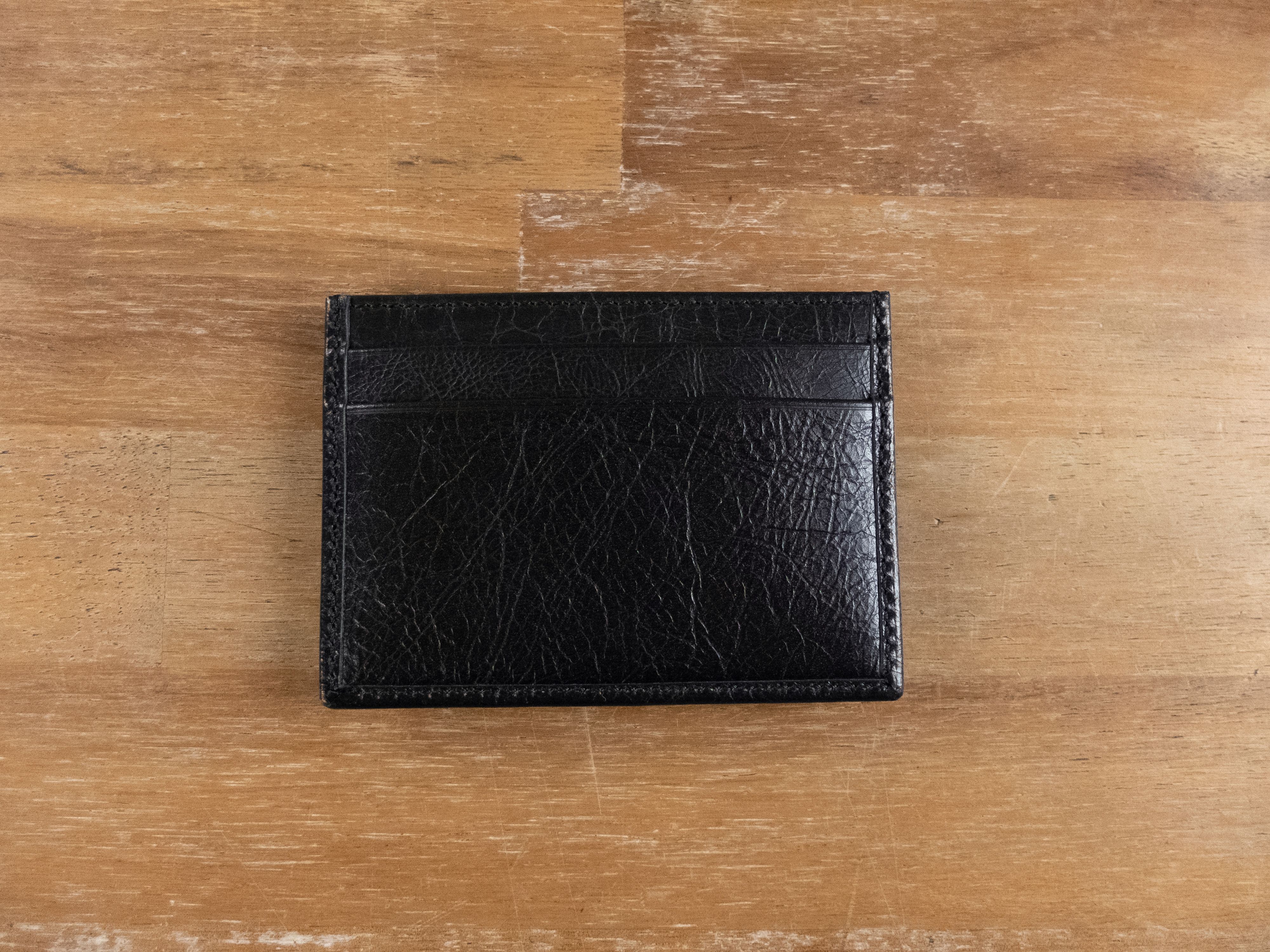 Gucci GUCCI vintage effect black GG leather card holder authentic Size ONE SIZE - 3 Thumbnail