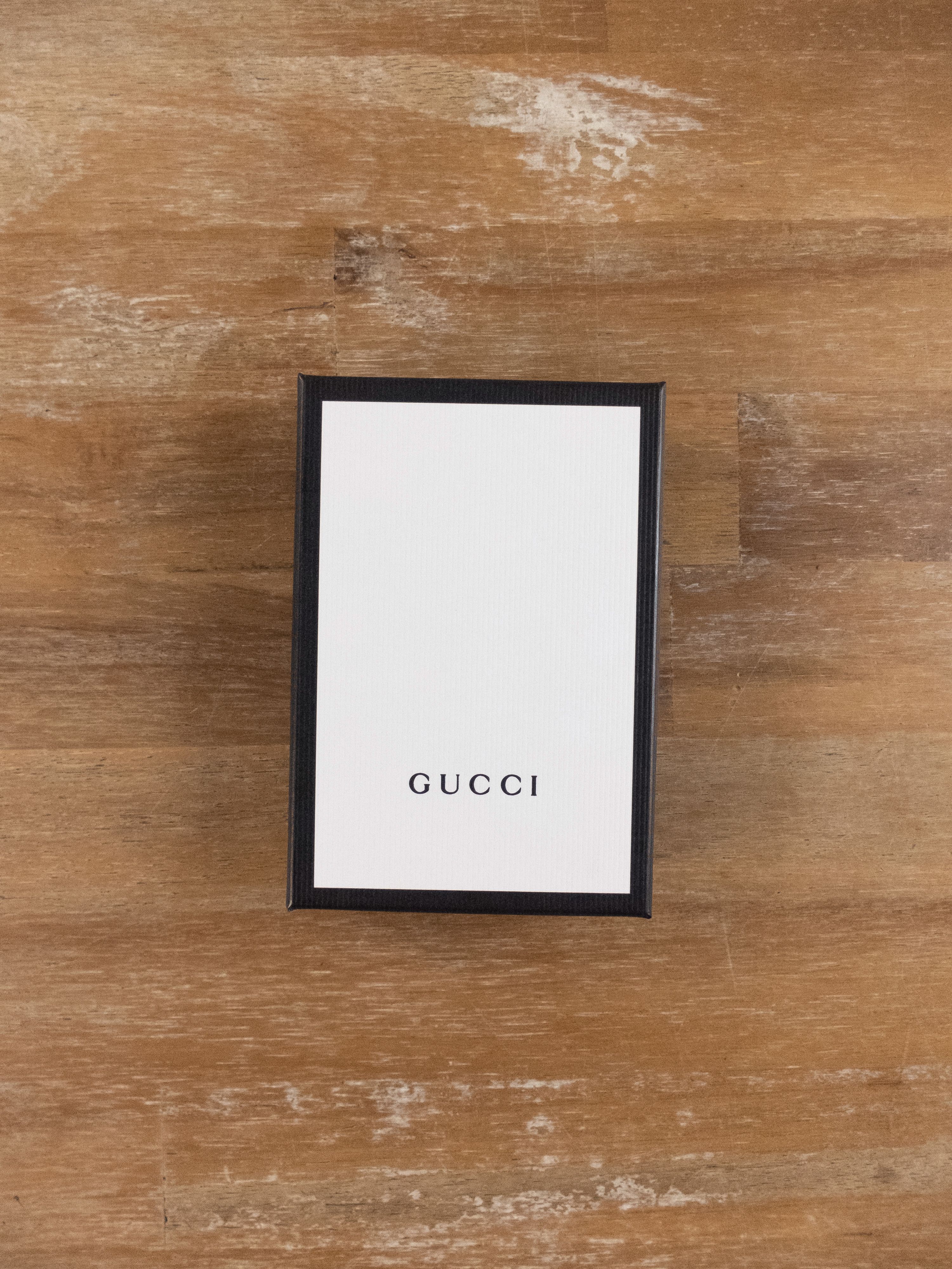 Gucci GUCCI vintage effect black GG leather card holder authentic Size ONE SIZE - 7 Thumbnail